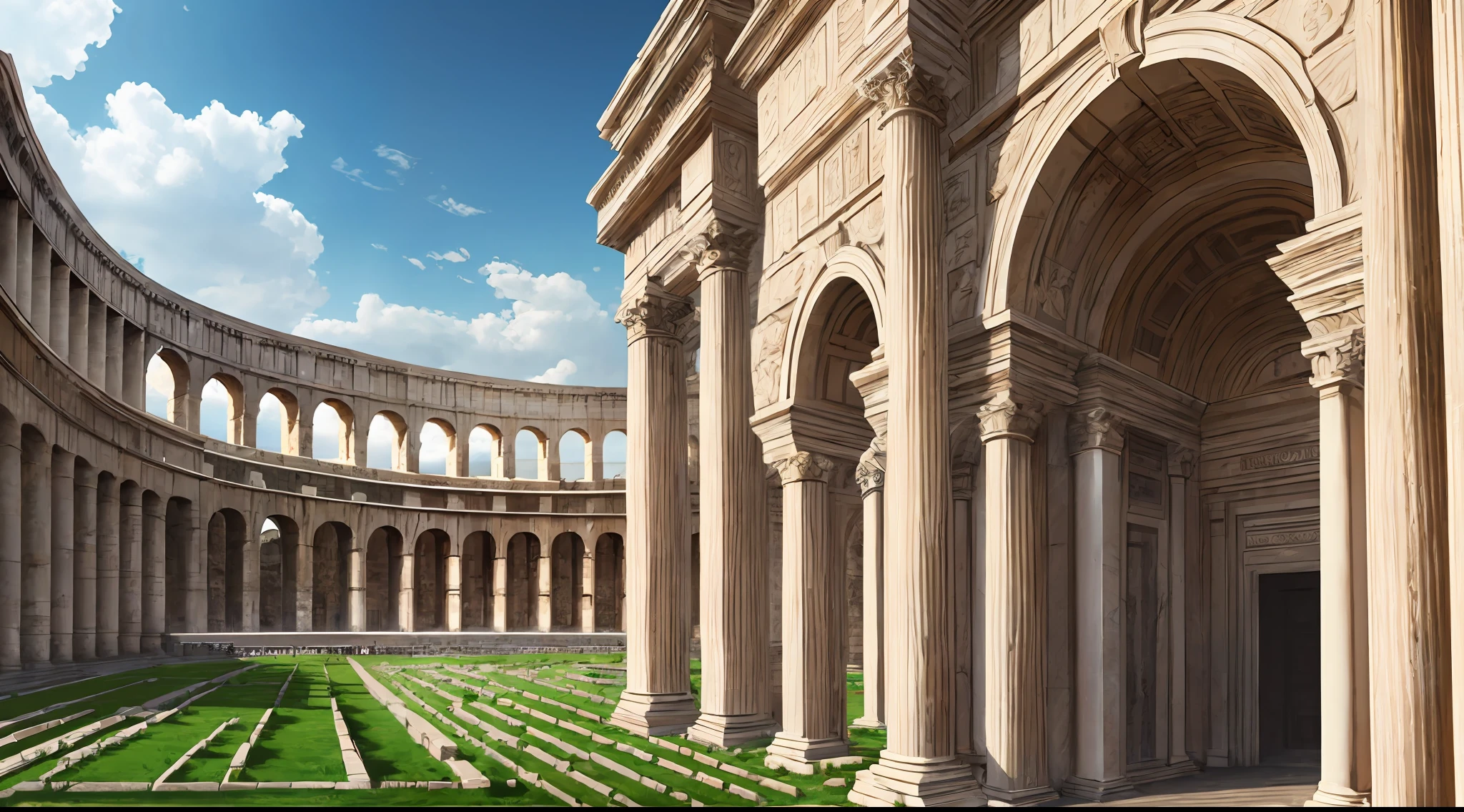 ancient rome, ultra realistic --auto --s2