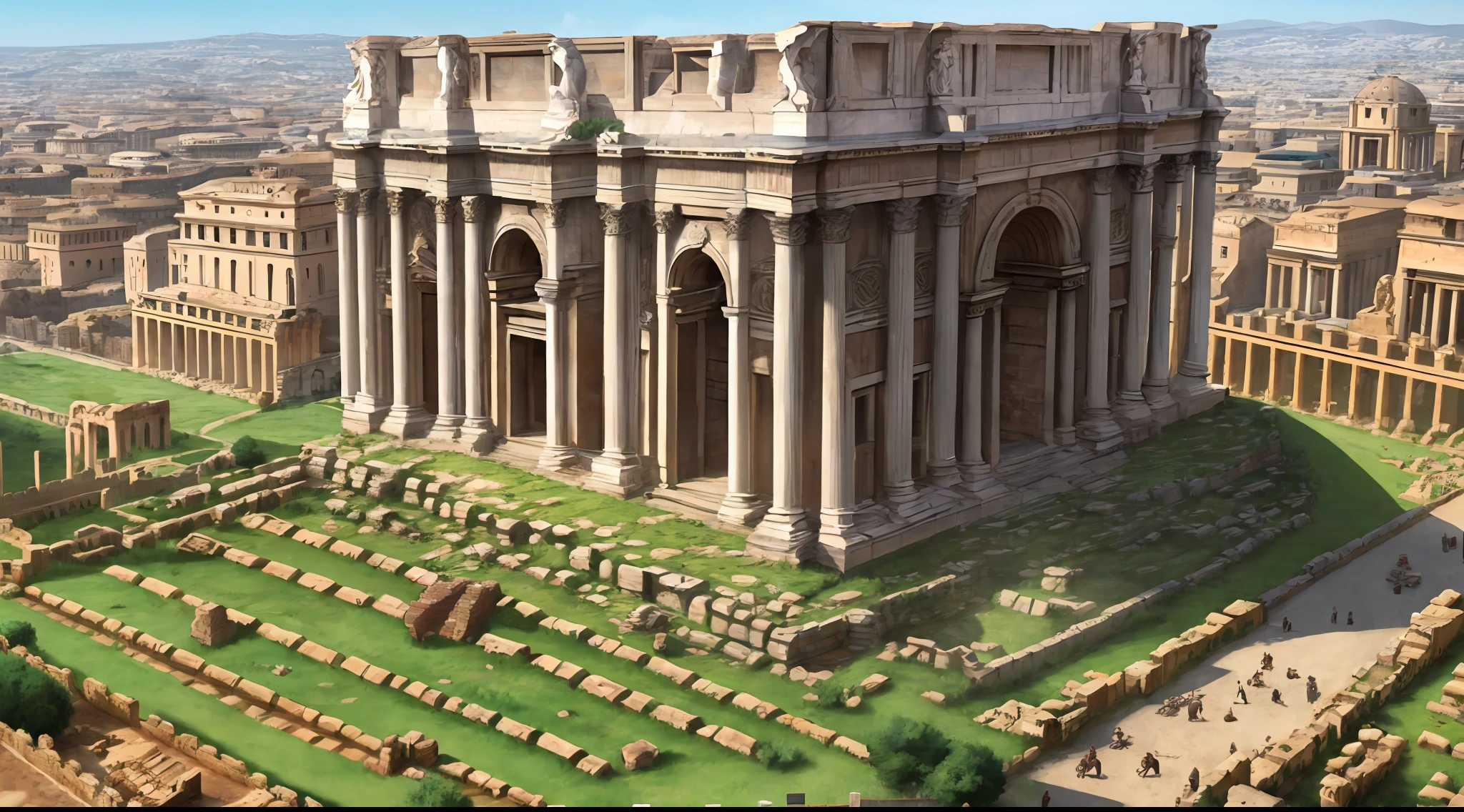 ancient rome, ultra realistic --auto --s2
