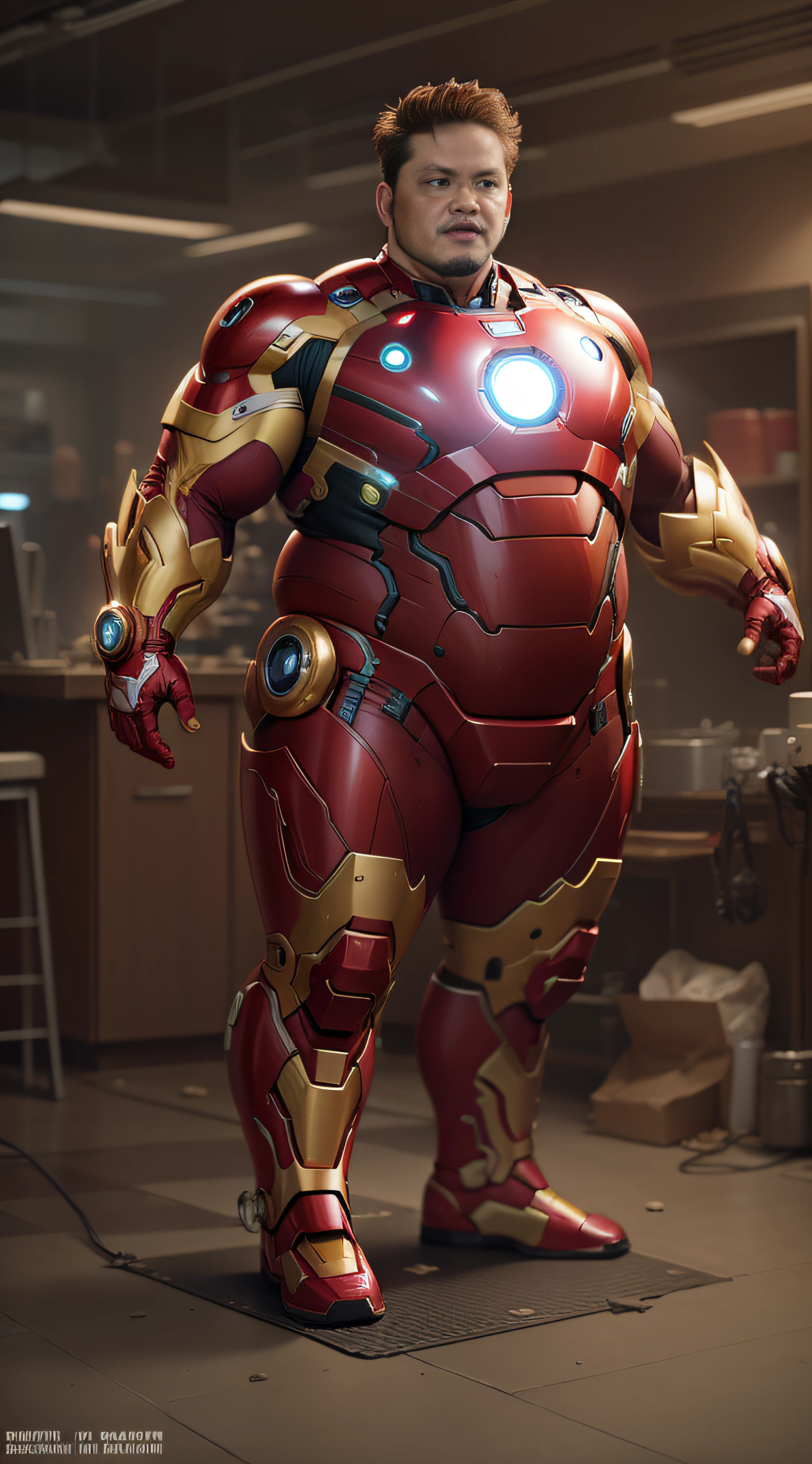 obesity tony stark in ironman suit