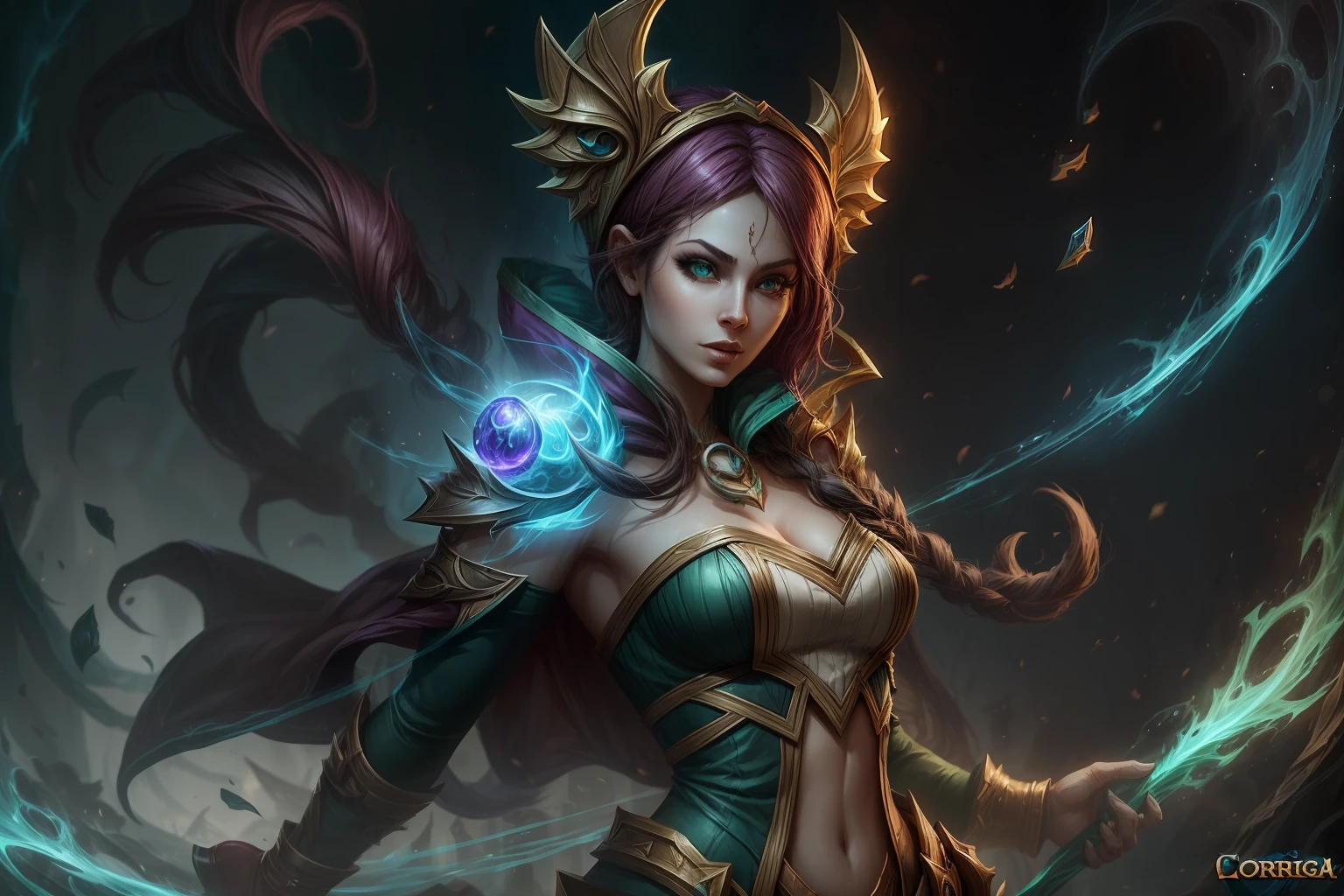 Morgana, LoL,league of legends, Iso, GAb, HD, v5. Correntes , pose dinâmica, CGI. --auto --s2