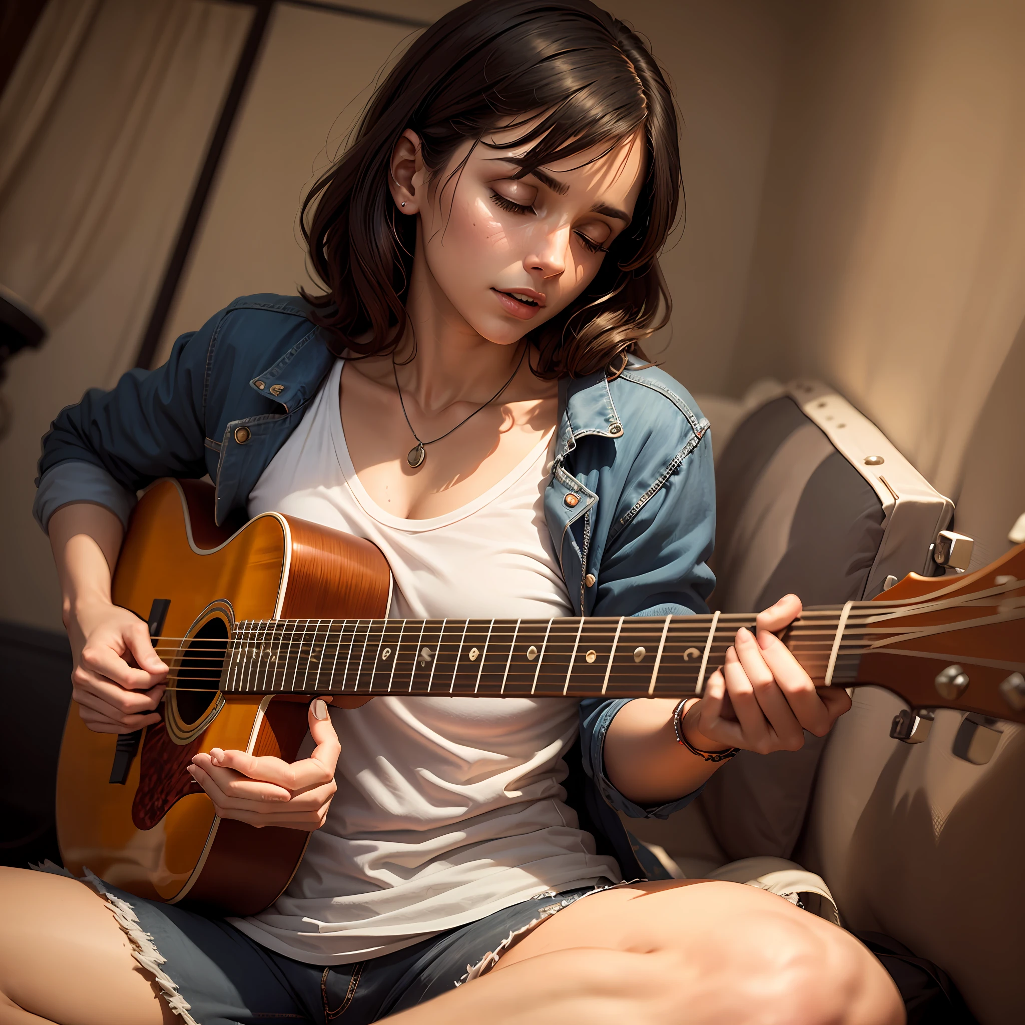 Coelho a tocar guitarra --auto