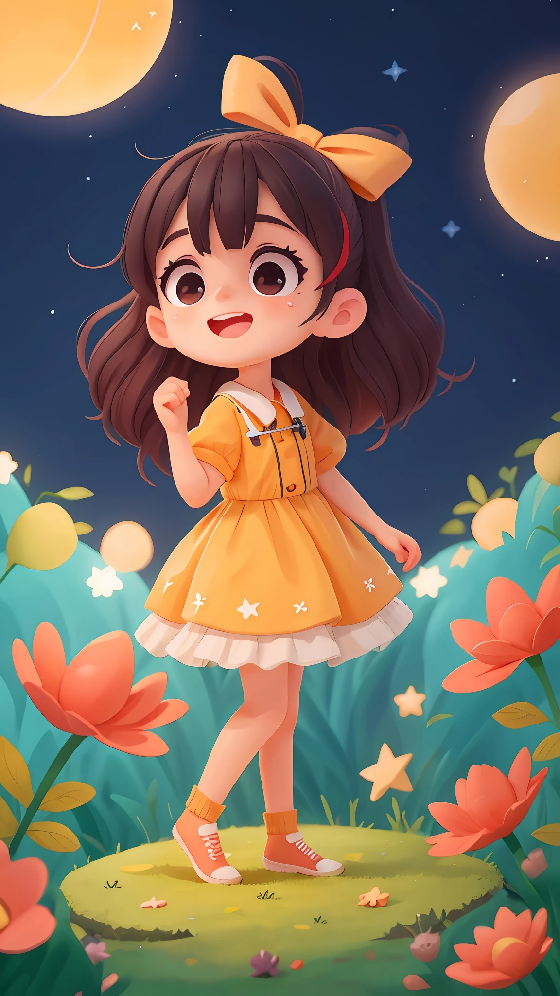 1girll,Lie on the roof and watch the stars,Black is also the night sky,with the sky full of stars,(tmasterpiece:1.2) (realisticlying:1.2) (Bokeh) (best qualtiy) (detailedskin:1.3) (complexdetails) (8K) (detailedeyes) (Sharp focus),(having fun)