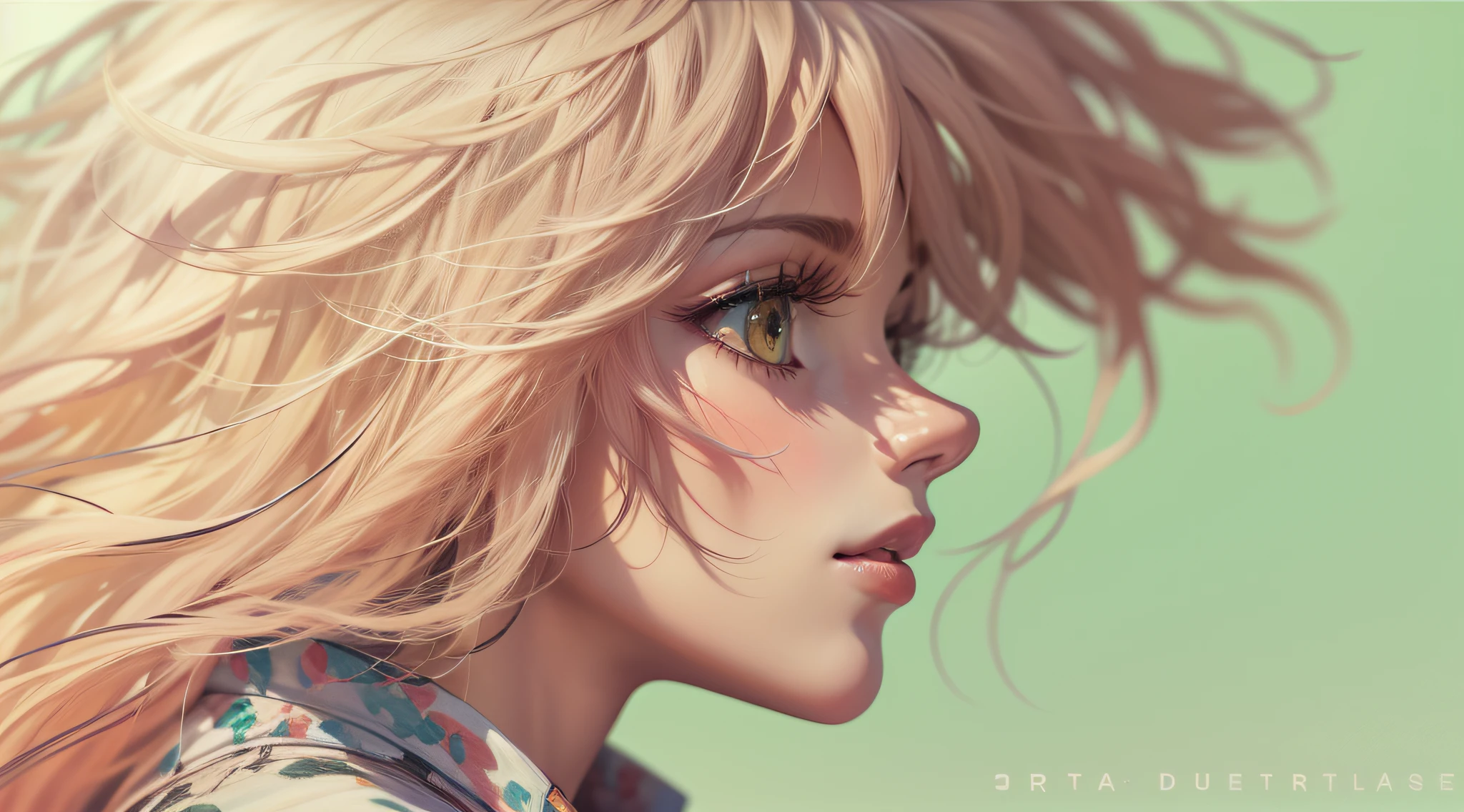 retrato garota anime, (((Side view))), cabelo ultra detalhado, various visual effects,