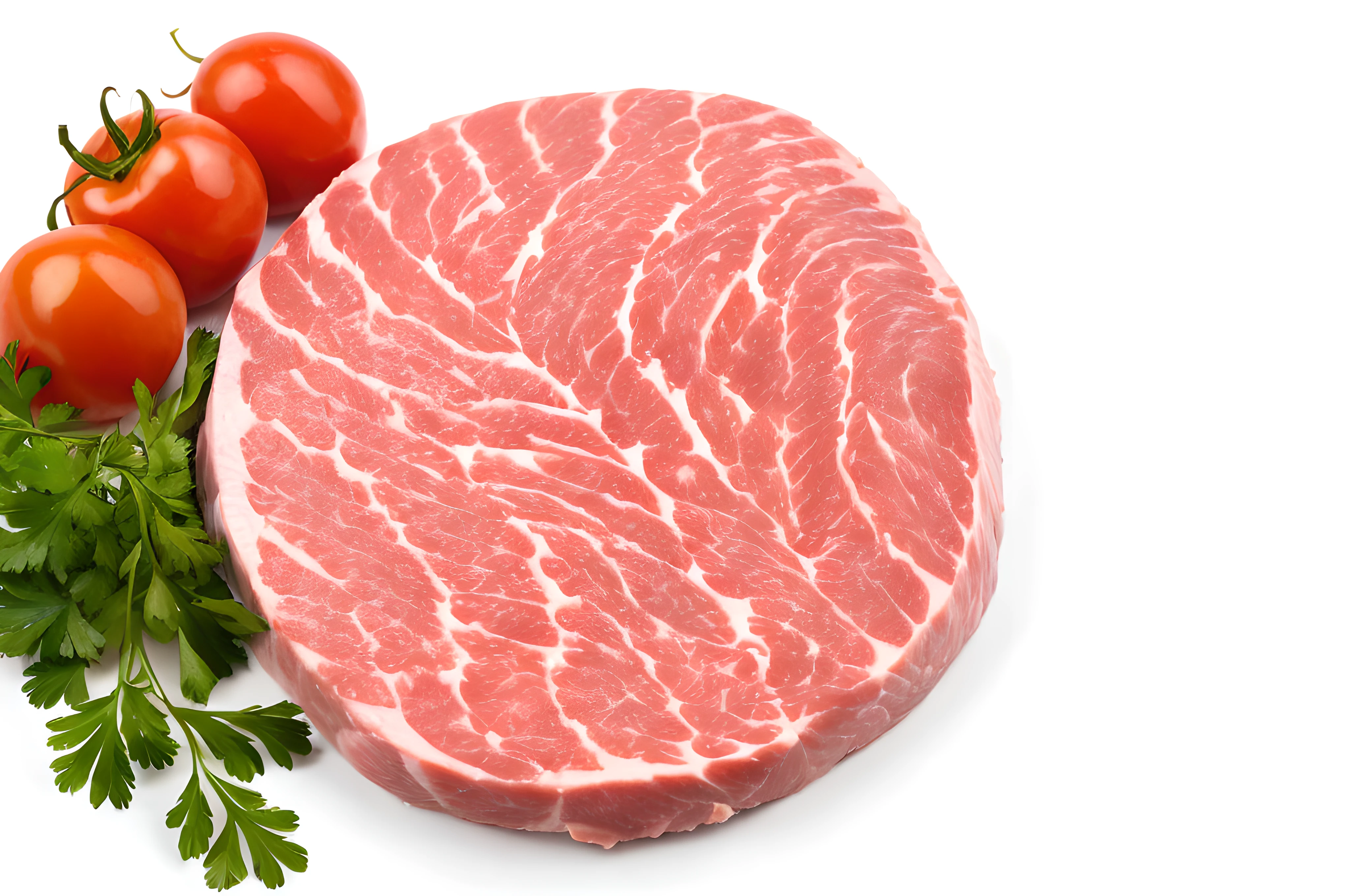 Raw chicken meat isolated on transparent or white background
