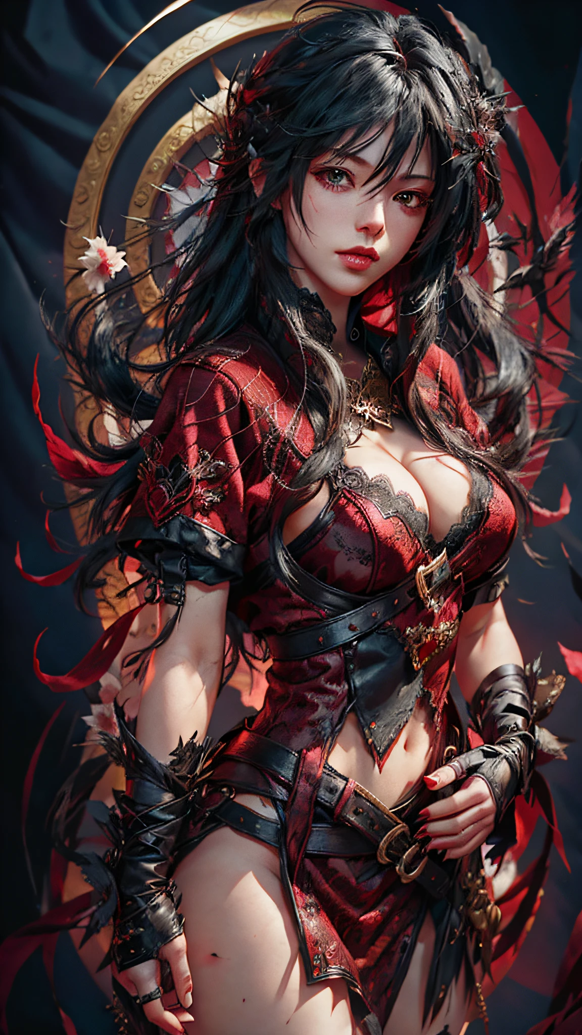 velvet crowe character,beautiful,sexy,red,4k,hdr,upscale --auto --s2