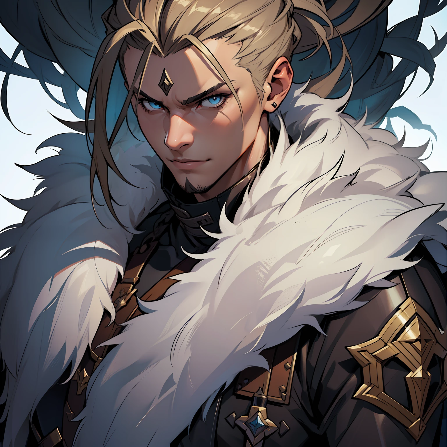 a close up of a person with a sword and a fur coat, human male character art, male character design, amazing 8k character concept art, warrior character design, rpg concept art character, detailed full body concept art, detailed character art, rpg character concept art, game character concept art, ( ( character concept art ) ), full character concept art