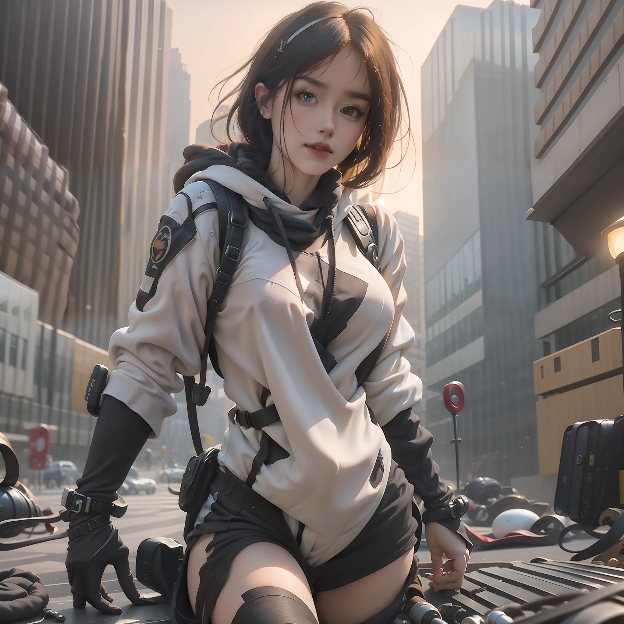 ((Best quality)), ((masterpiece)), (detailed:1.4), 3D, an image of a beautiful cyberpunk female,HDR (High Dynamic Range),Ray Tracing,NVIDIA RTX,Super-Resolution,Unreal 5,Subsurface scattering,PBR Texturing,Post-processing,Anisotropic Filtering,Depth-of-field,Maximum clarity and sharpness,Multi-layered textures,Albedo and Specular maps,Surface shading,Accurate simulation of light-material interaction,Perfect proportions,Octane Render,Two-tone lighting,Wide aperture,Low ISO,White balance,Rule of thirds,8K RAW,