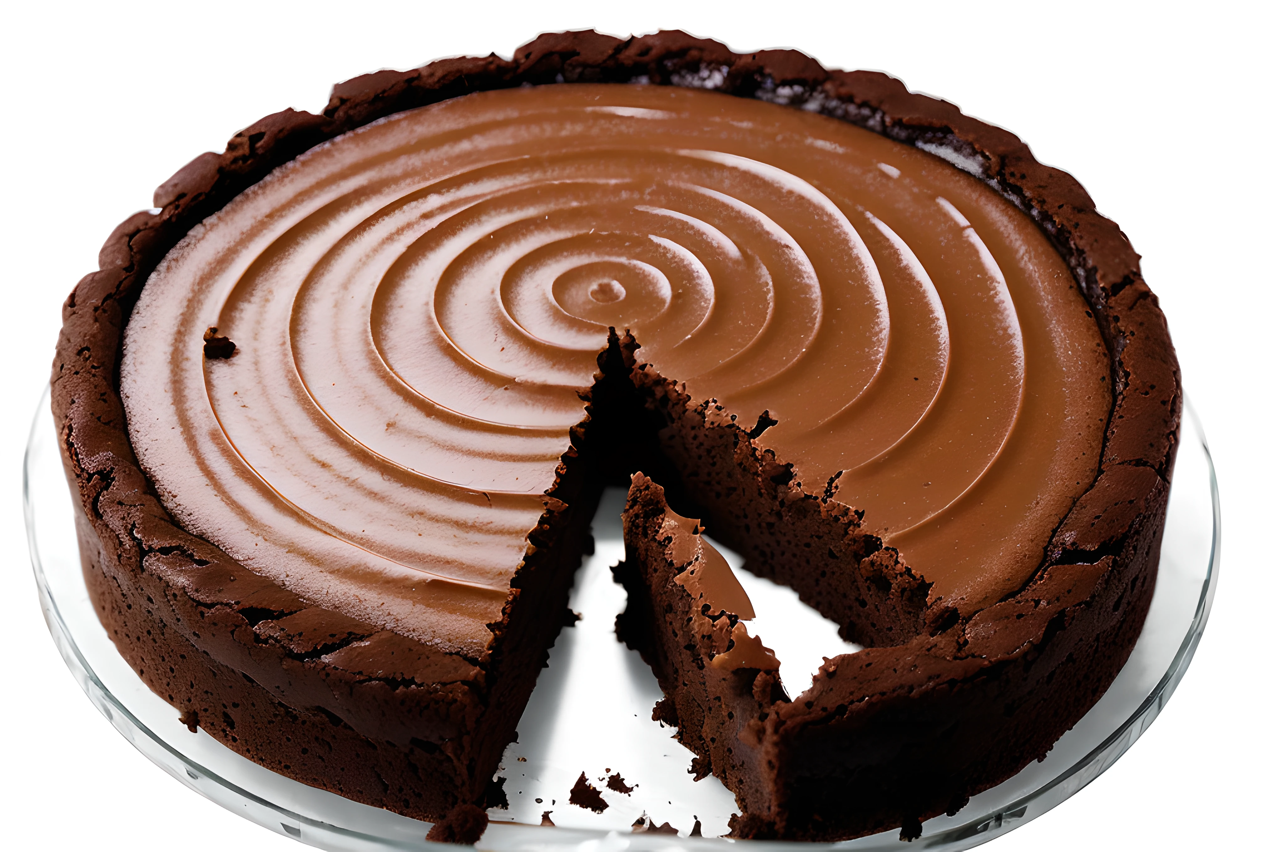 Brownie isolated on transparent or white background