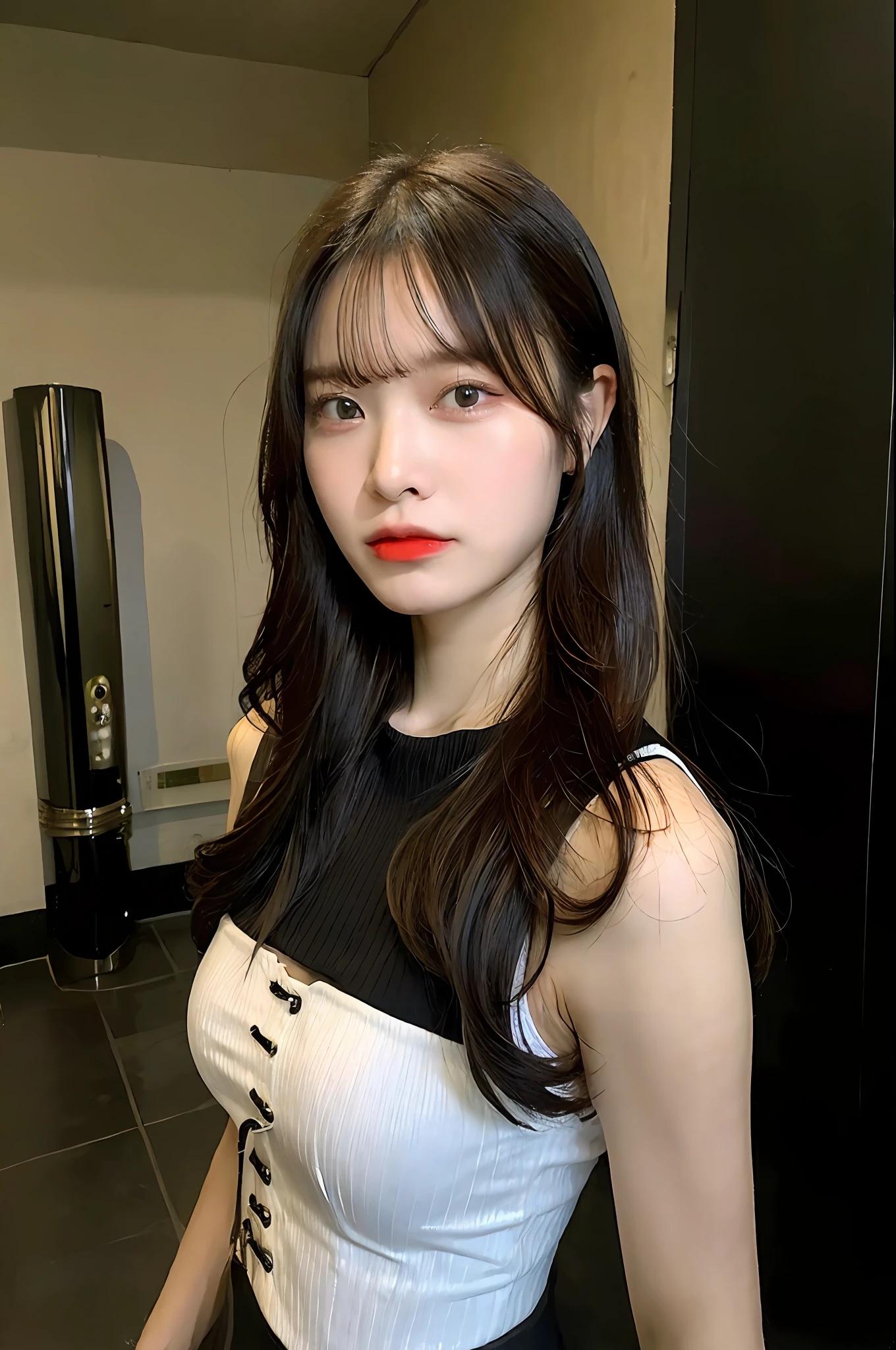 Angry Face, BDSM,slave,Rubber,Black Corset,Bondage,Collar,NSFW,((Best Quality, 8k, Masterpiece:1.3))), Crisp Focus: 1.2、(Layer Cut, Big:1.2),Beautiful Woman with Perfect Figure: 1.4、Slender Abs:1.2、Wet Body:1.5、Highly Detailed Face and Skin Texture、Detailed Eyes、Double Eyelids,Long Hair