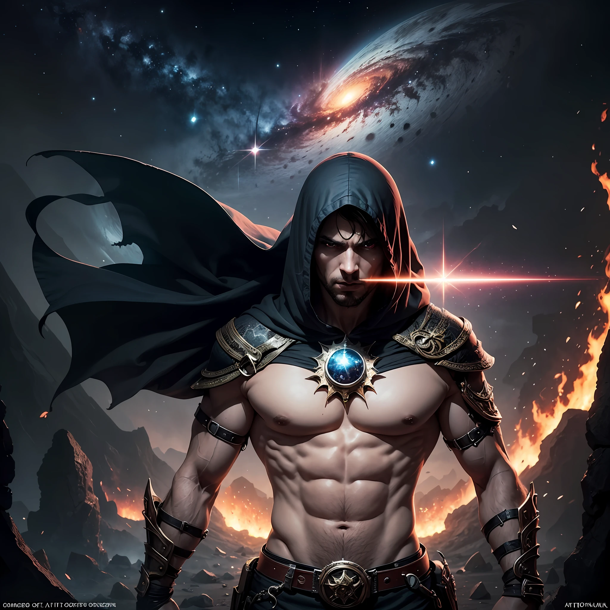 The cosmic creator God forms the dark fantasy world out of the chaos of the early universe --auto
