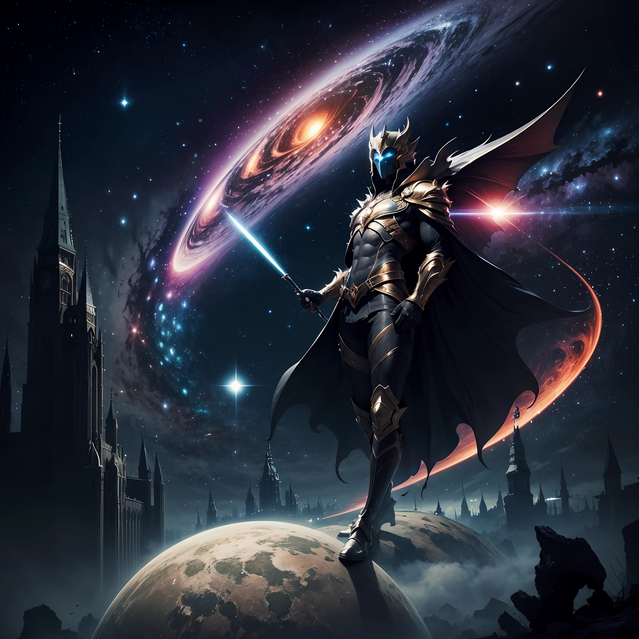 The cosmic creator God forms the dark fantasy world out of the chaos of the early universe --auto