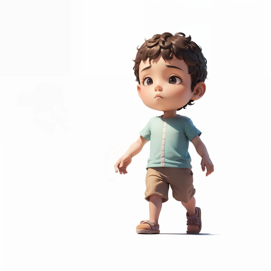 Pedro, Children's book story character, olhando para uma casa de bonecas --auto