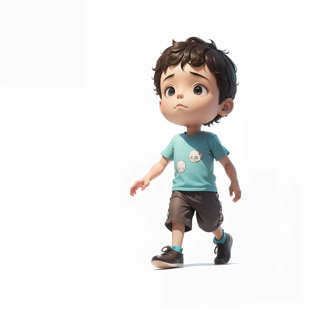 Pedro, Children's book story character, olhando para uma casa de bonecas --auto