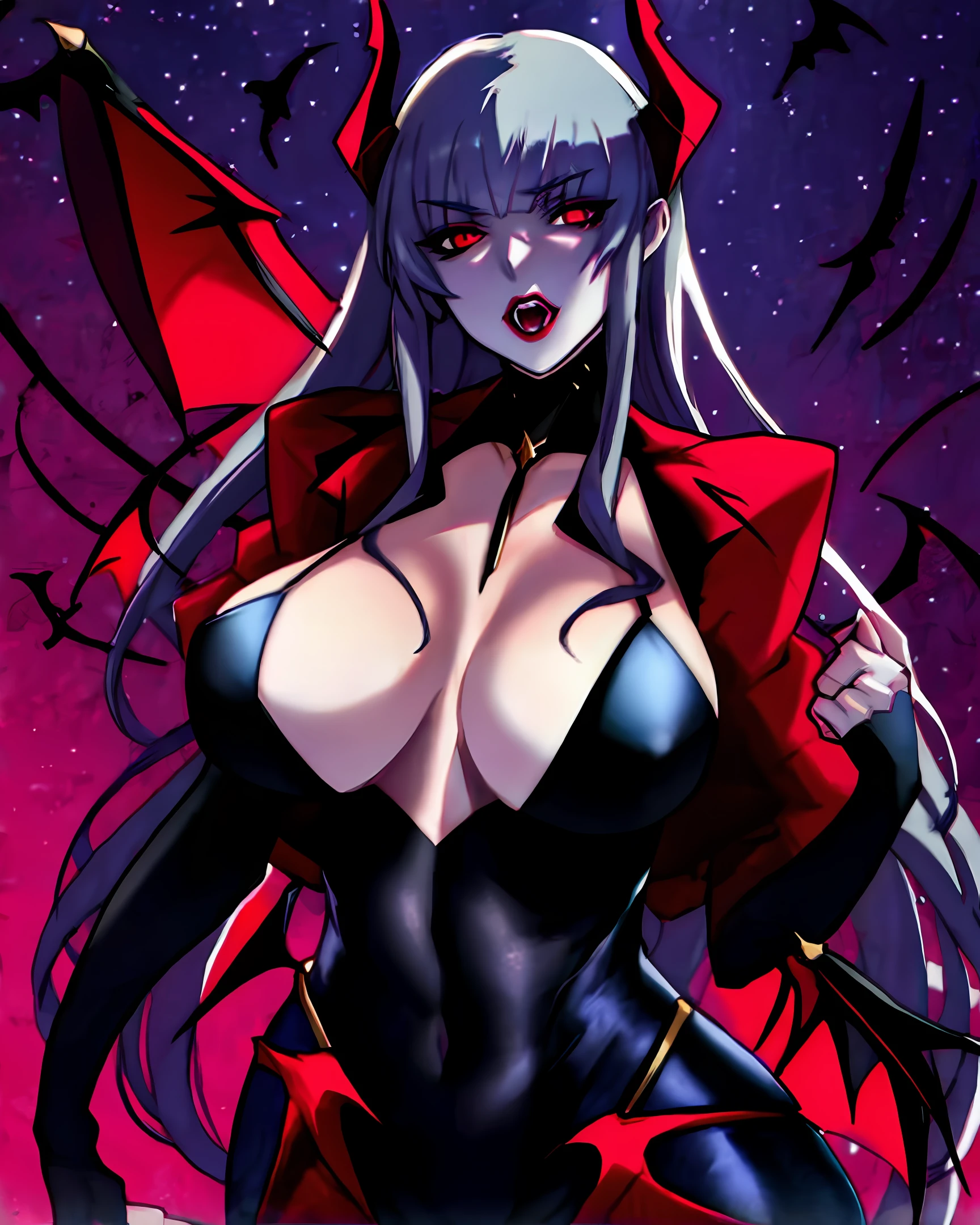 a female demon，Vampires，adolable，Big chest