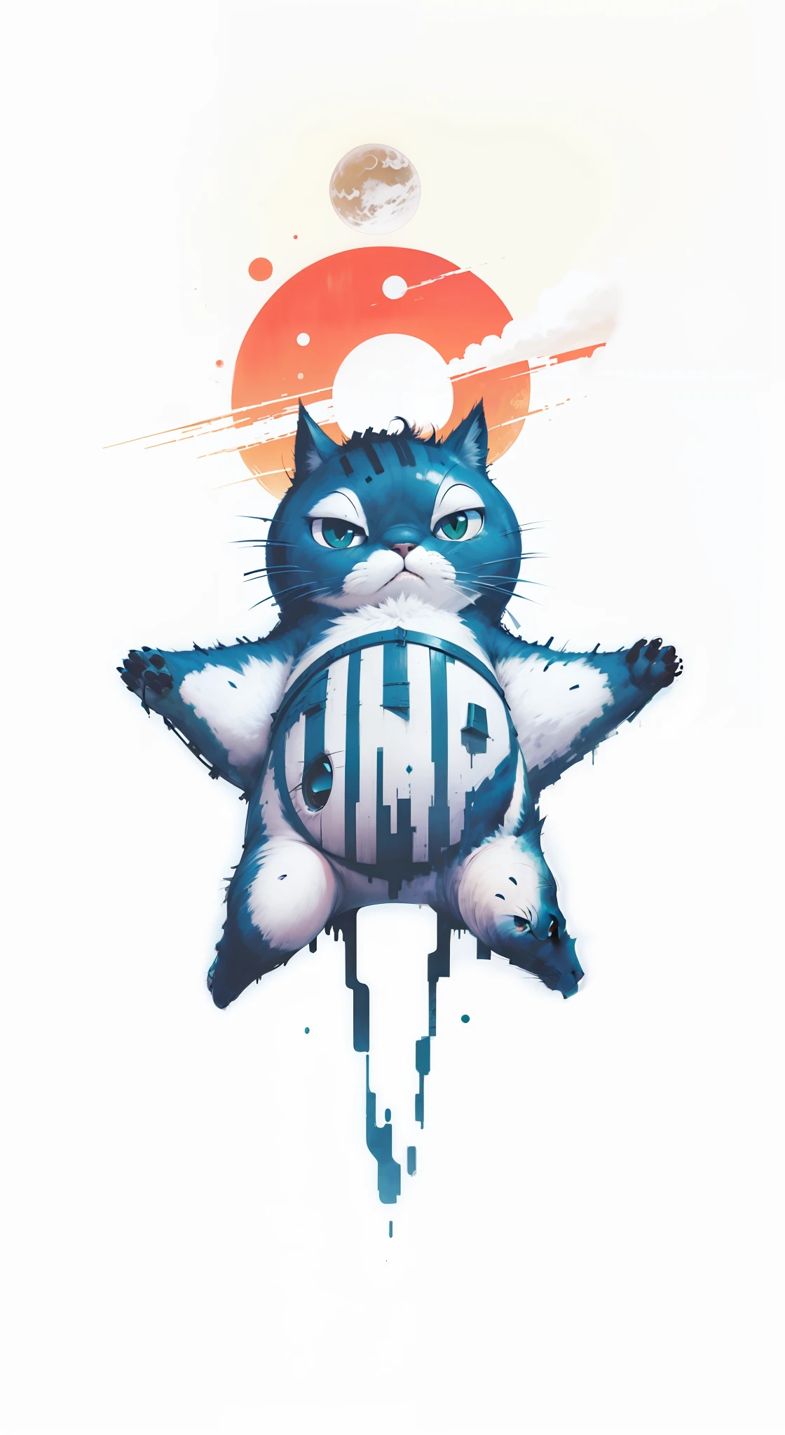 Gato azul, Totoro ghibli