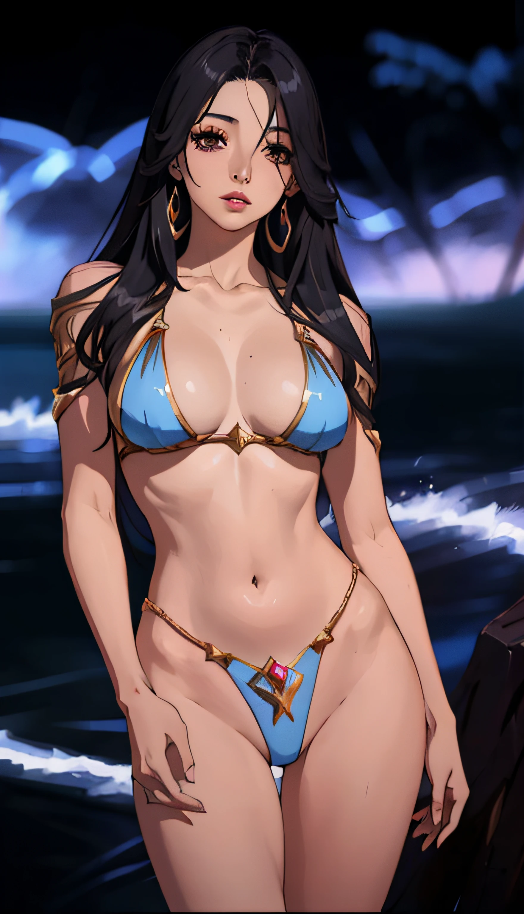 verano, DESIERTO, nubes rosadas, A land covered with roses meets beautiful girl, James Gurney, rendered art station, lente ultra gran angular, Hi-Def. Un primer plano de una mujer en bikini posando para una foto, Bikini realista, cinematic goddess body shot, cuerpo sexy, Cuerpo perfecto fotorrealista, Xilaxia de cuerpo completo, Irelia de League of Legends, Bikini elegante, inspirado por Du Qiong, escamas azules cubriendo su pecho, sexy girl, Tifa Lockhart, seductora chica de anime