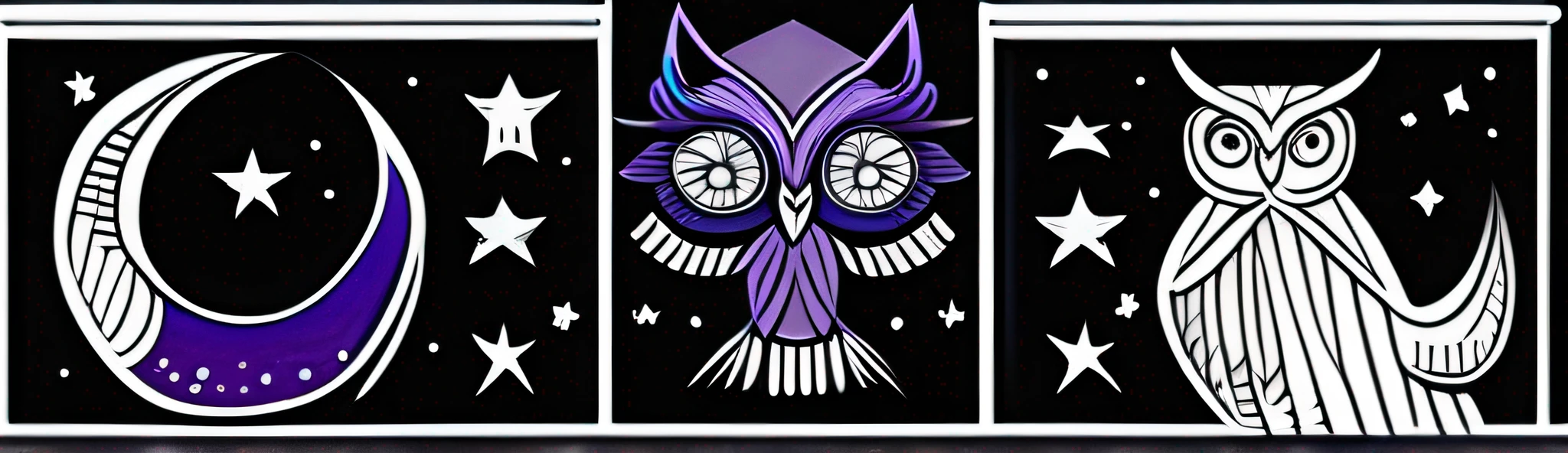 Nighttime Owl Coloring Extravaganza
Experience the magic of the night with an owl coloring extravaganza. Dive into a nocturnal world as you color a magnificent owl perched against a backdrop of a starry sky. The owl's feathers are intricately designed, featuring shades of blues, purples, and deep blacks, reflecting the mystique of the night. Let your colors illuminate the scene, creating a captivating image that captures the beauty and allure of the nighttime realm.