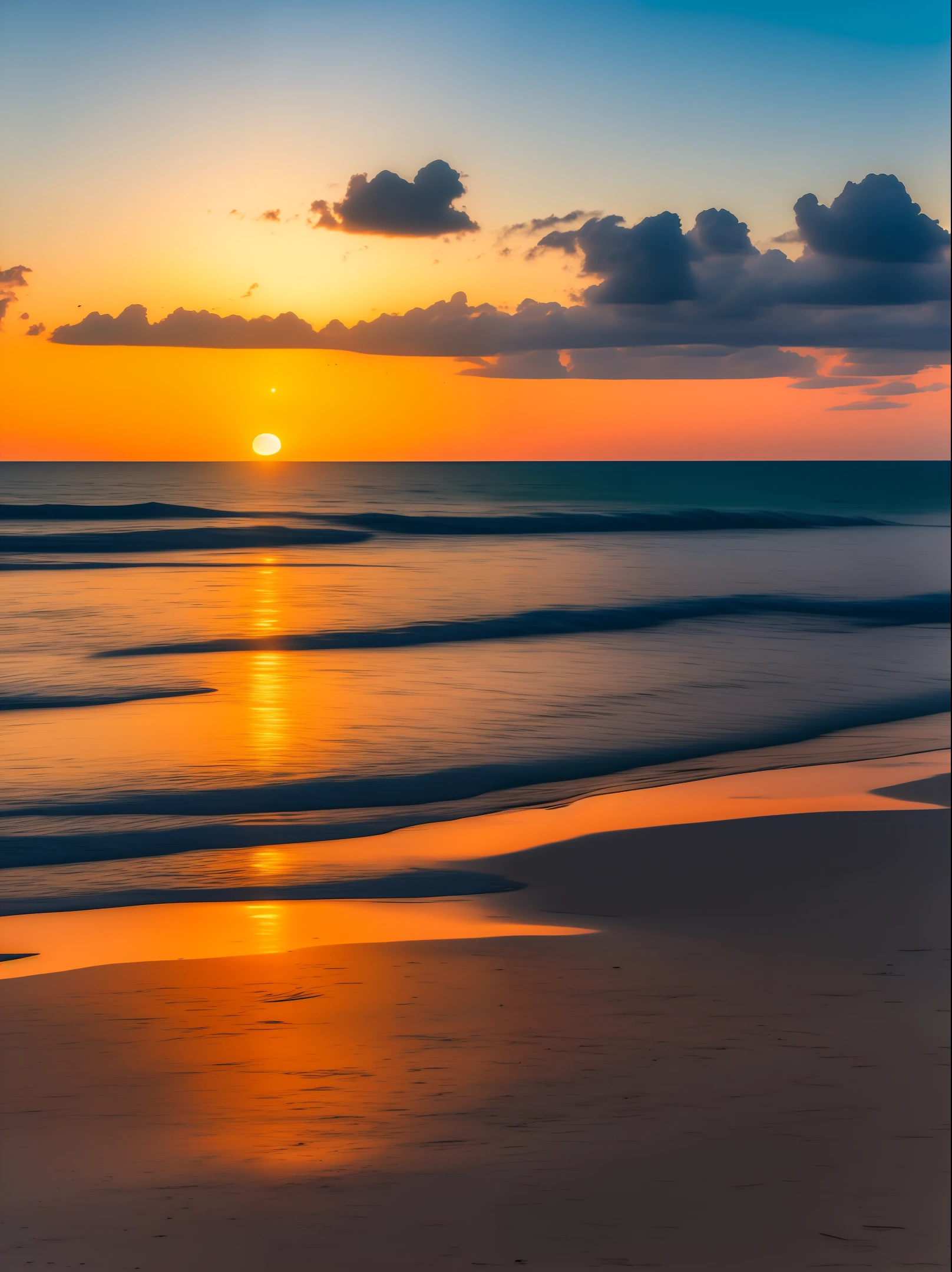 Sunset on the beach