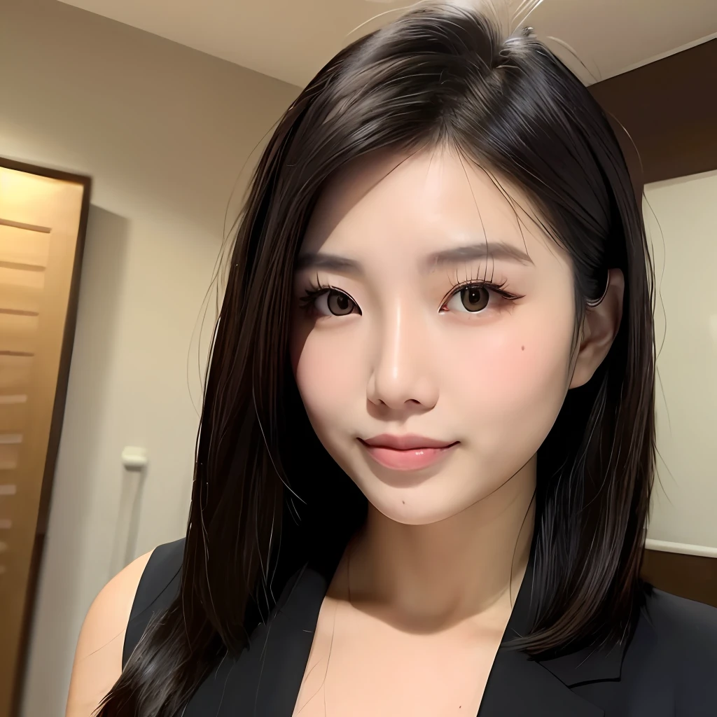 Asian woman with fringe