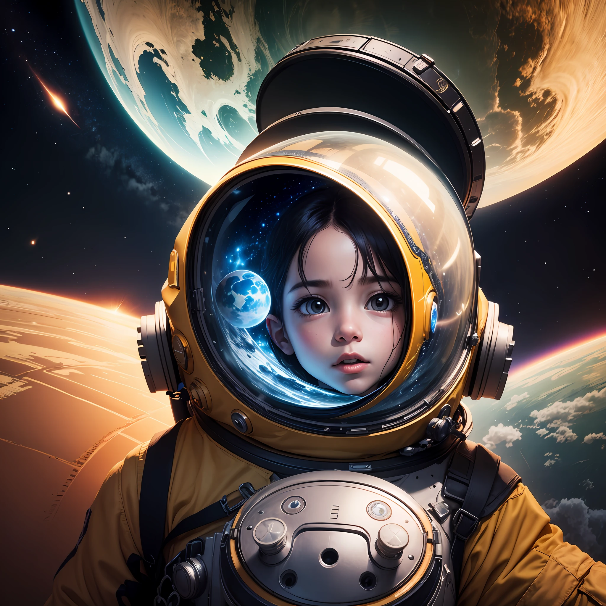 "O Pequeno Astronauta no Planeta Colorido" --auto
