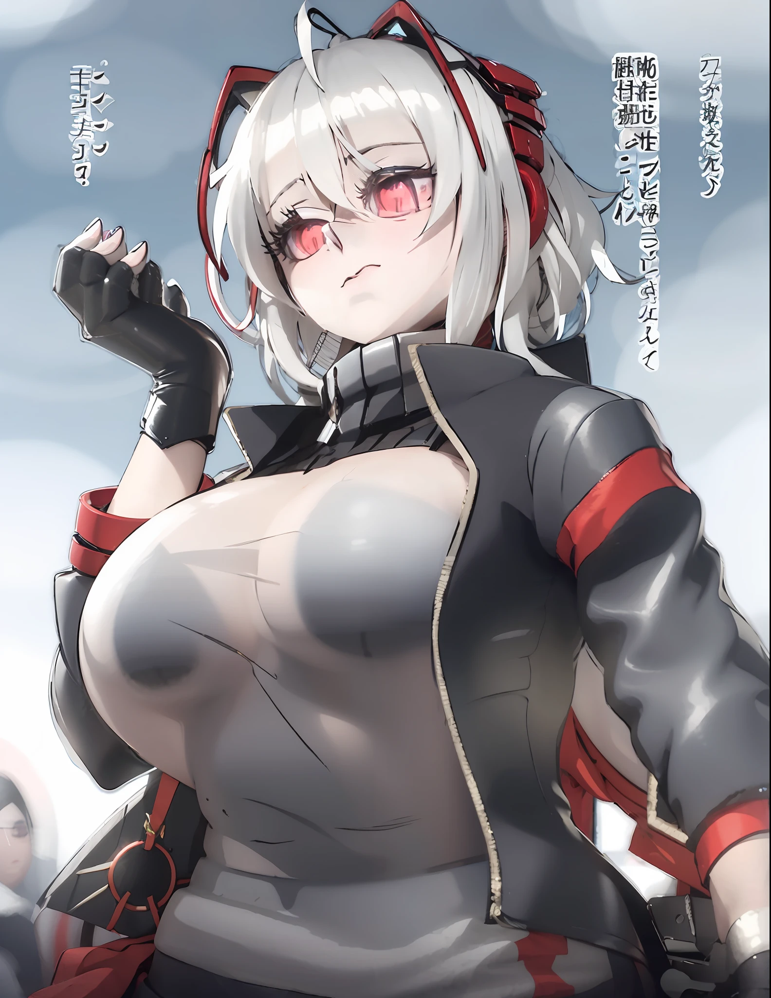 and anime characters with big breasted bodies, Kantai collection style, kancolle, konpeki no kantai, from girls frontline, Biomechanical OPPAI, small curvaceous loli, ryuko matoi, azur lane style, attractive matoi ryuko, twintails white_mitts, Female protagonist 👀 :8, android heroine,gigantic cleavage breasts,Damaged clothing, Exposed flesh,giantess art,There is a villain in the palm of his hand