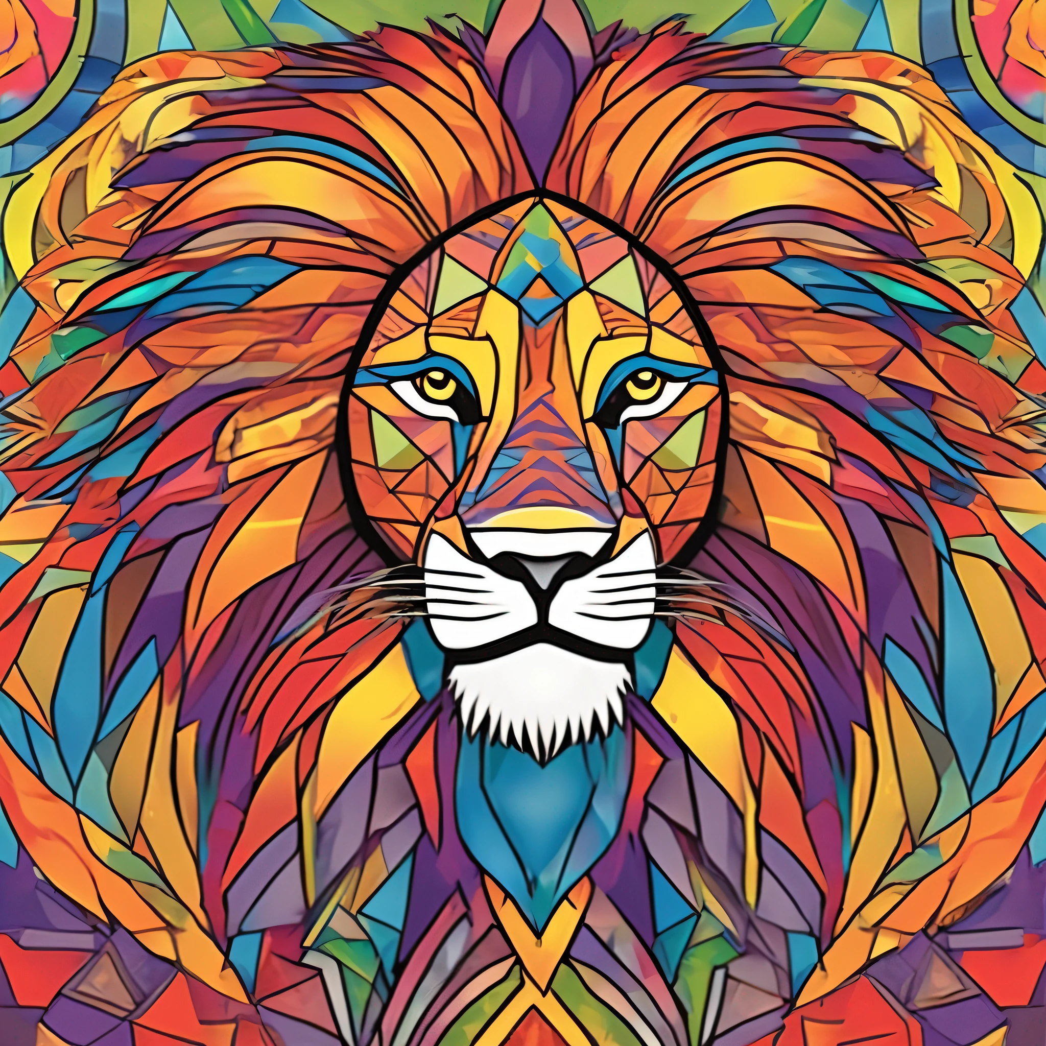 Abstract Lion Coloring Adventure
Embark on a creative coloring adventure with an abstract lion waiting to be brought to life. This unique image features a lion portrayed in abstract form, with bold geometric shapes and intricate patterns. Unleash your imagination as you choose an array of vibrant colors to fill the lion's majestic presence. Each stroke of your coloring tools will add depth and dimension to this captivating abstract lion artwork.