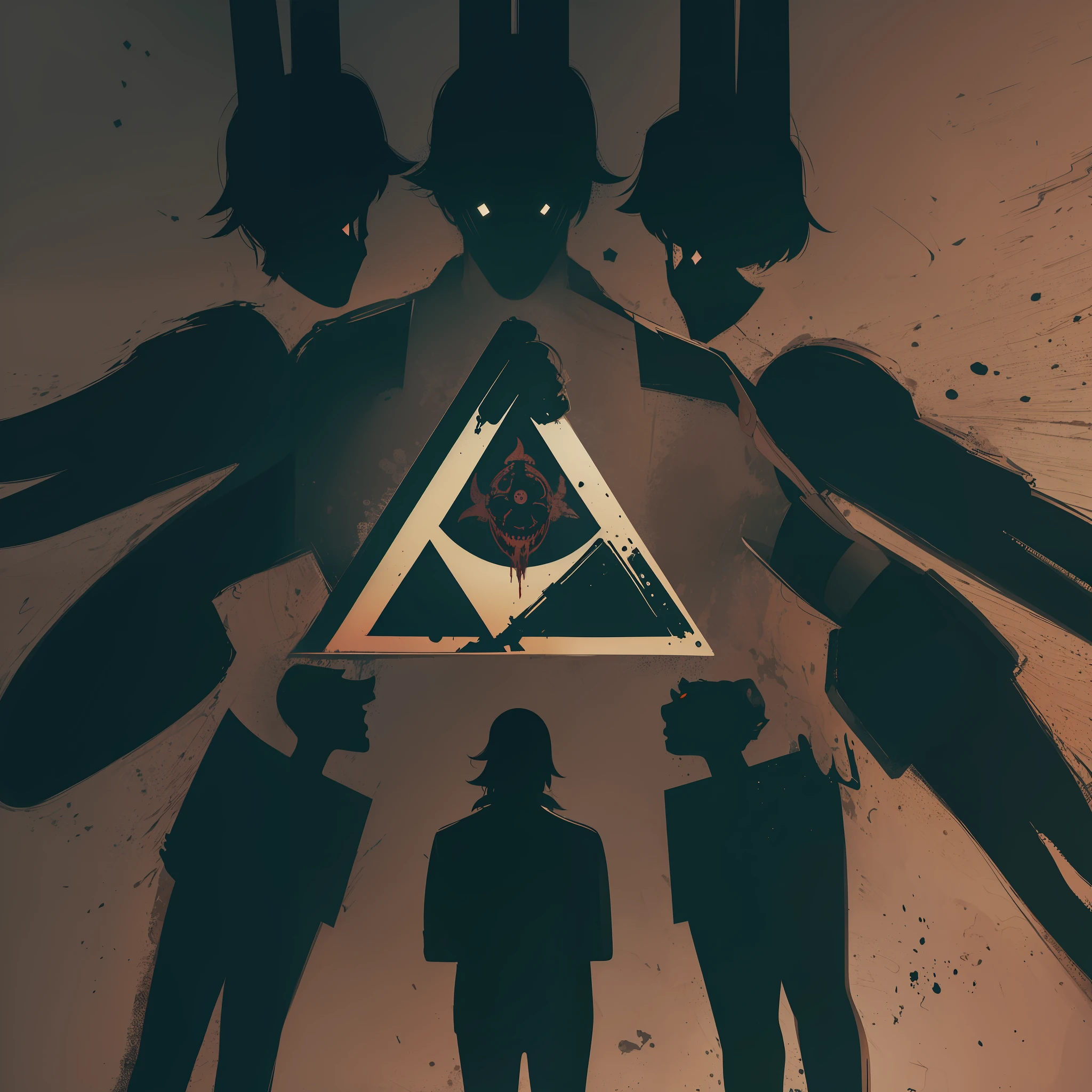 Bizzaro symbol,Horror scenario.