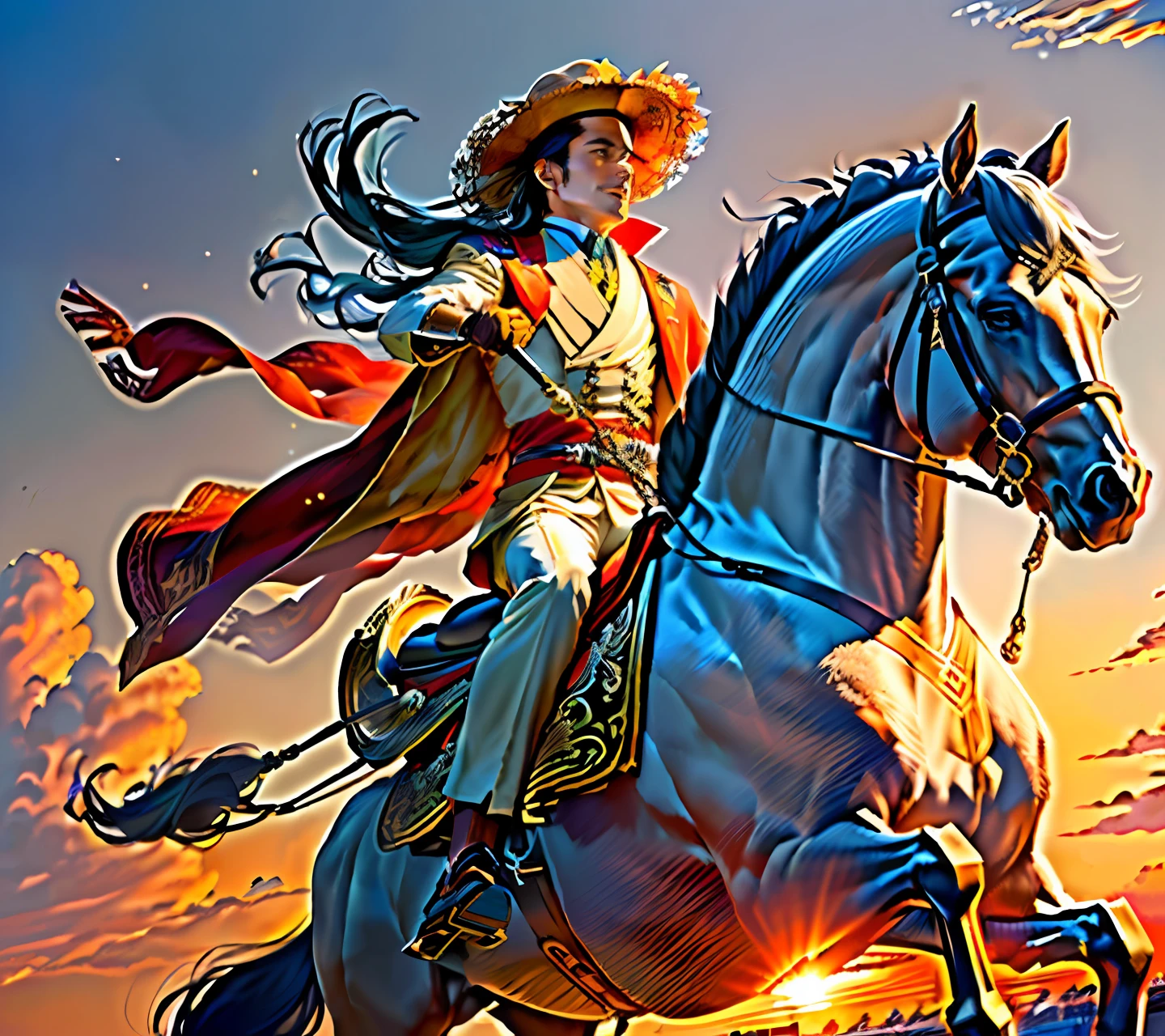 Horses ride horses