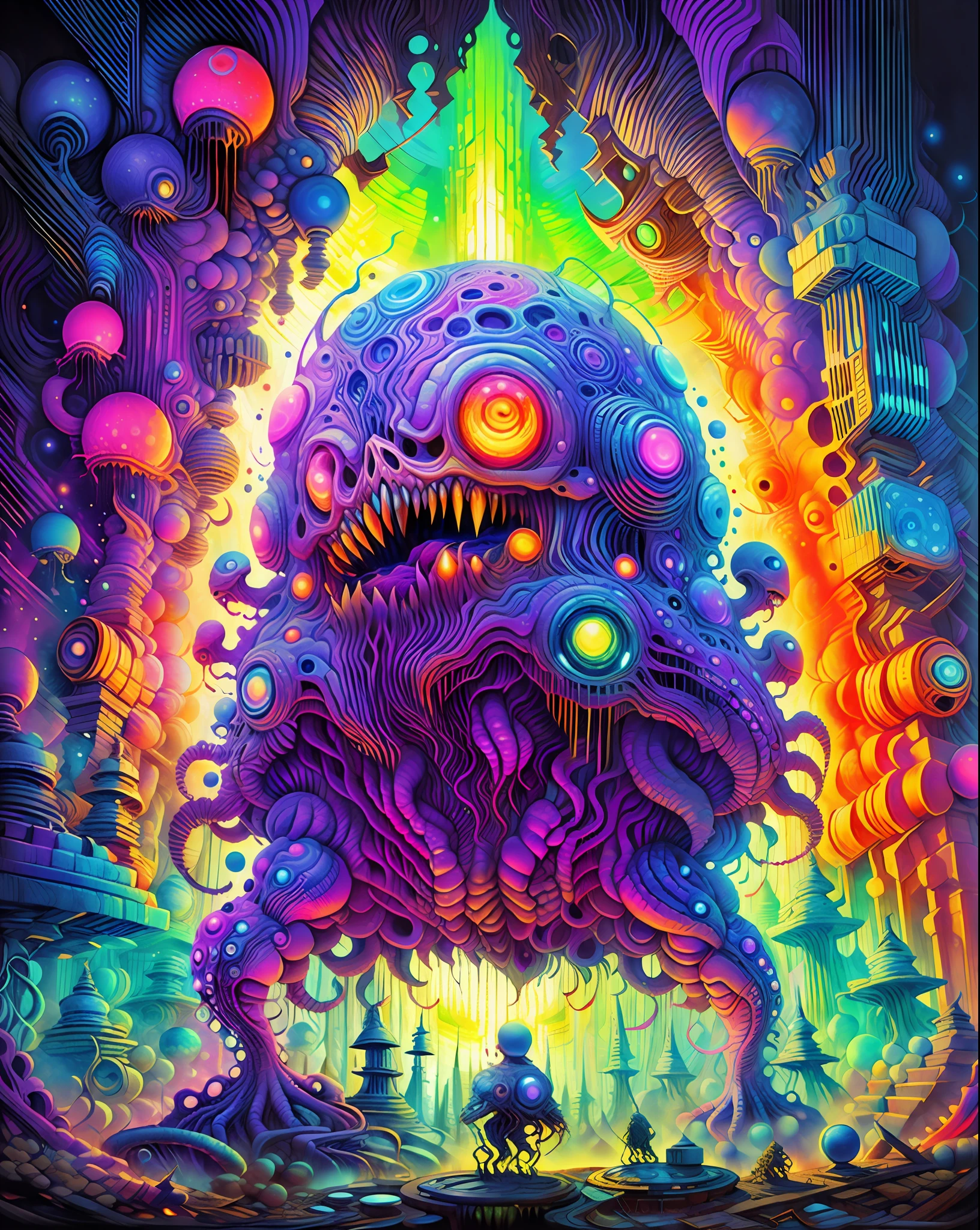 Dj pinchadiscos, obra maestra, beautiful psychedelic entropy PsyAI