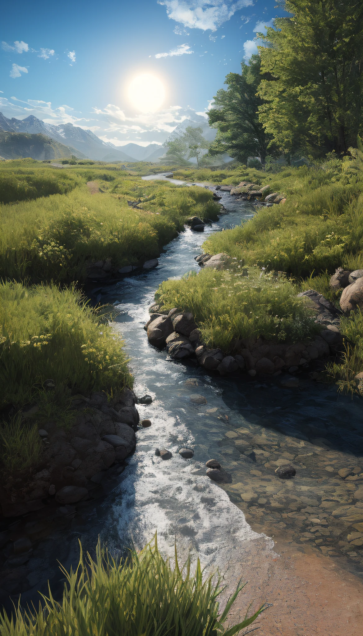 Photorealistic natural terrain photos, masterpieces, ultra high resolution, (realism: 1.4), cinema lighting, exceptionally detailed, ultra-realistic, complex design, fine details, octane rendering