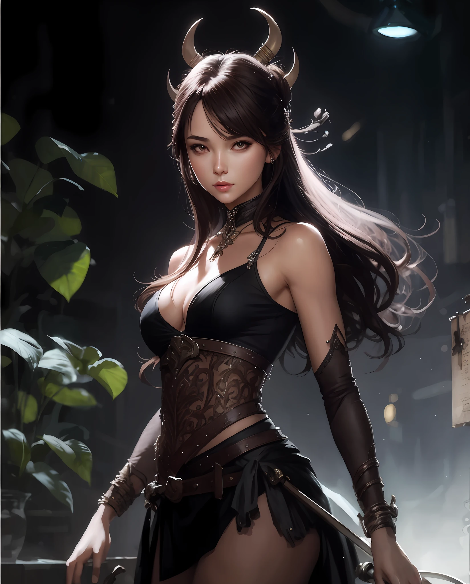 A masterpiece ultrarealistic ultra detailed full body portrait of a very beautiful Barbarian girl, massurrealism. medium shot, intricate, elegant, sexy, revealing, by stanley artgerm lau, wlop, rossdraws, james jean, andrei riabovitchev, marc simonetti, light by julie bell, ismail inceoglu, porcelain skin. global illumination.