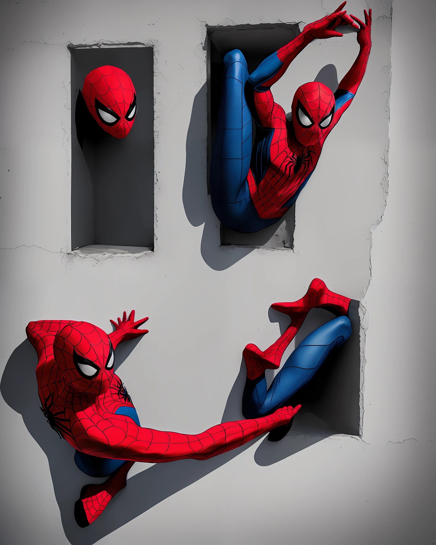 Spider-Man Wall Knock White Spider-Man