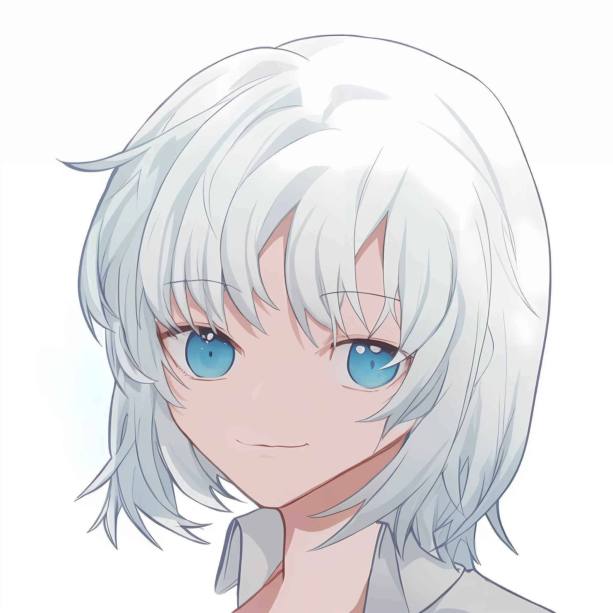 anime girl with long white hair and butterfly in her hair, girl with white hair, perfect white haired girl, white haired, white-haired, white haired lady, silver hair girl, white haired deity, girl silver hair, anime visual of a cute girl, guweiz, white-hair pretty face, with white long hair, beautiful anime portrait