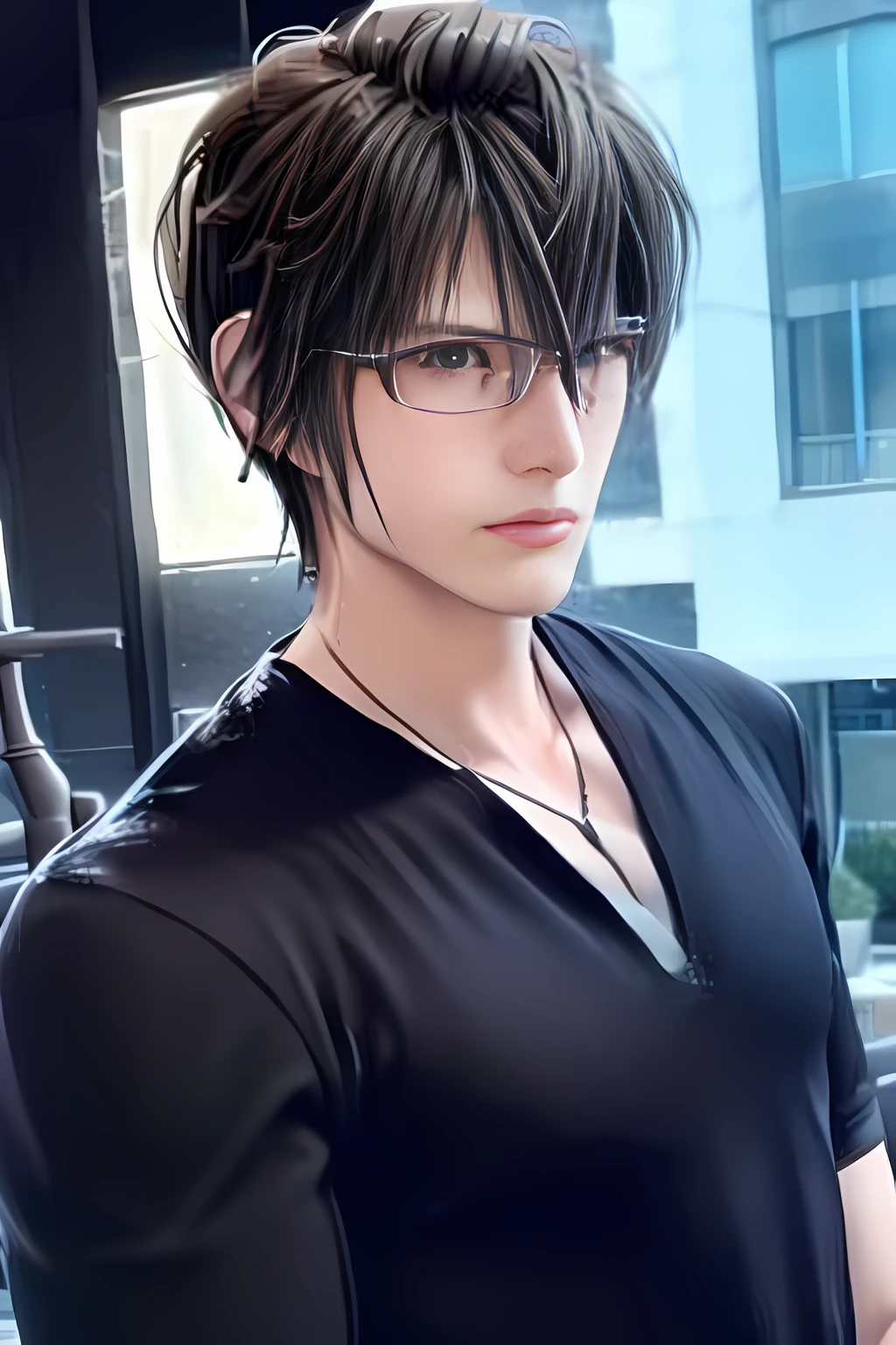 Handsome ignis scientia (short hair:1.2)