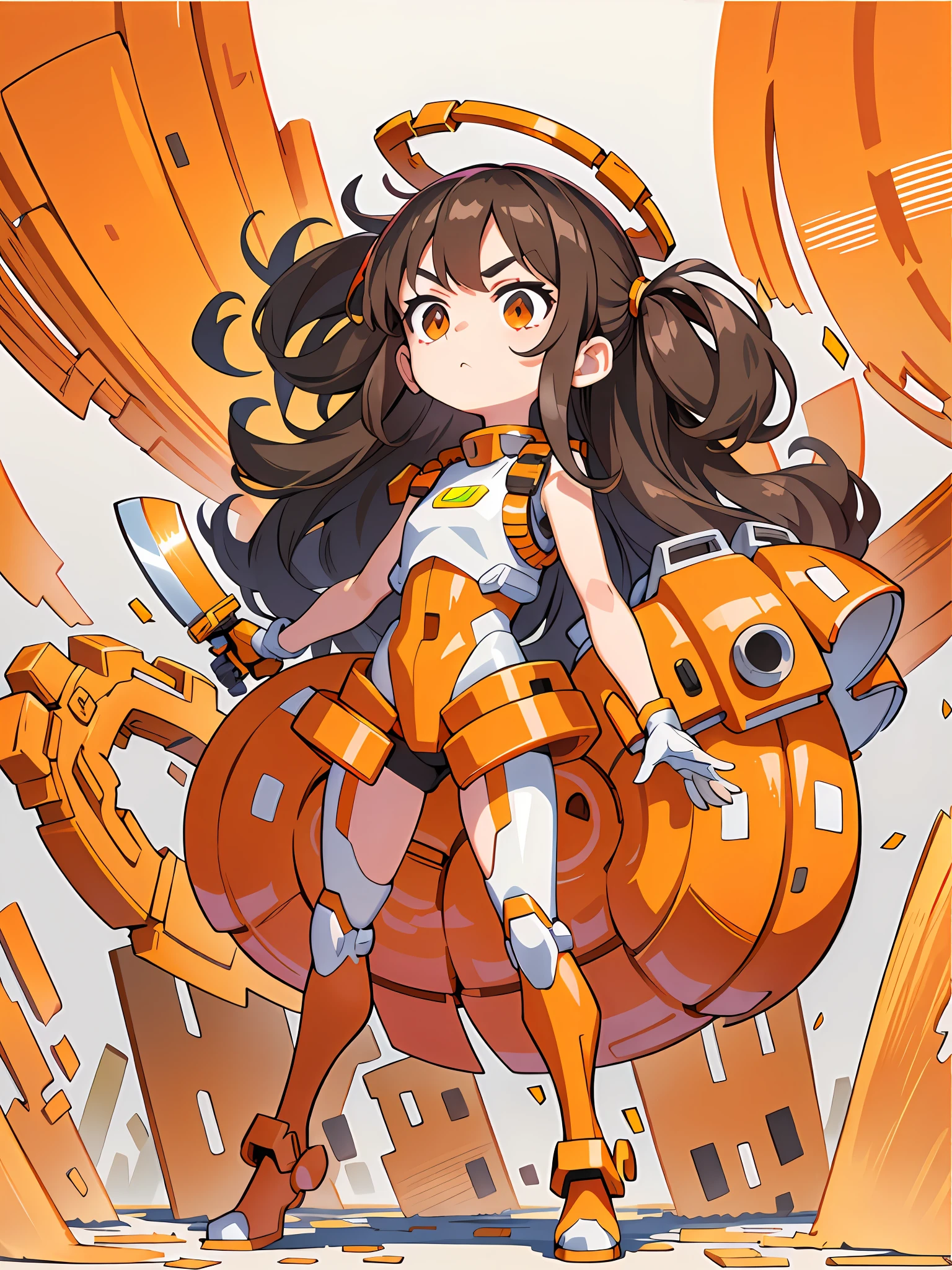 Anime girl riding giant robot wearing helmet, Anime manga robot!! Anime girl, Fully robotic!! Girl, anime robotic mixed with organic, girl in mecha cyber armor, cool mecha style, Fully robotic!! cat woman, mecha anime, anime mecha aesthetic, cushart kenz, Official artwork, Mechanized Valkyrie girl, female mecha