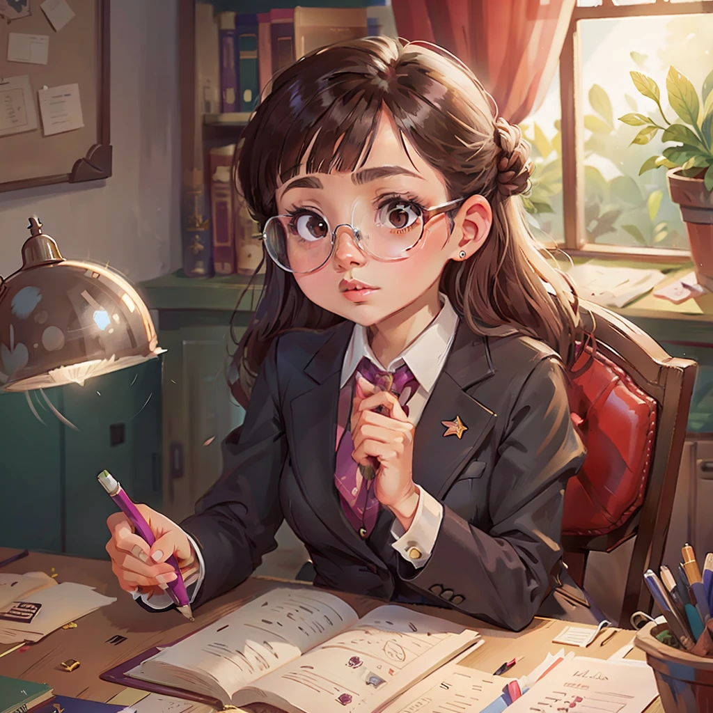 sofia de secretaria e terno