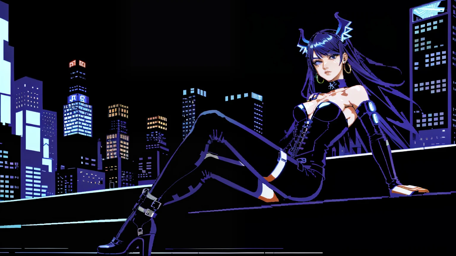 (Stunning Cyperpunk Female), (Metropolis Setting) (Sitting on a Bench in a Citypark), (Full body), (BODY IN MOTION), (Kynetic Body Parts), (Perfect Traced Face), (Outstanding Complex background), Masterpiece, Proportionate, HDR, Photorealistic, Insane Coloration, (Extreme Detailed Futuristic Clothing), clothing with Beautiful bright Neon colours, Clothing design has fractal and tiling features with insane futuristic details, Clothing Material is smooth Leather, Extreme Majestic Fashion, High Heels, (Stocking Barely seeable),Choker, Amulet, Long Intense Hair, Hair Jewelry, Cold Breeze, aesthetic Pose, Neon Environment, Sunset lighting, (Proportionate Body), Perfect rendering, Reallife Human, Dark Cyberpunk, Dark Cyberpunk setting, Chiaroscuro, (Beautiful Noticeable Light Eyes), Long Earings, Little bit Steampunk setting, Cyberpunk Clothing, Mythic clothing Touch, Particularly Outstanding Generation, Outstanding Image, Human Anatomy, {{Dark Foggy Ambient}},