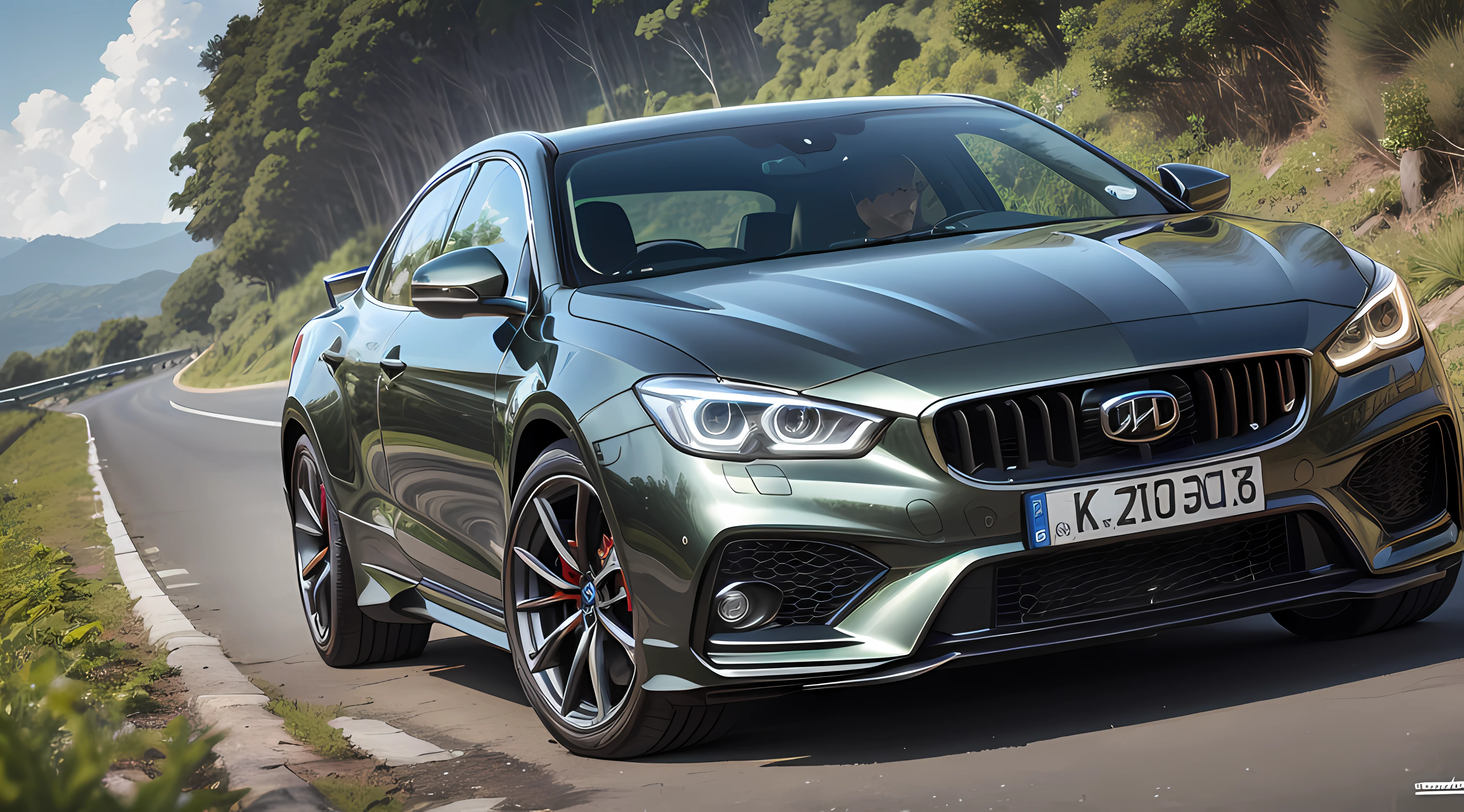 um super carro de luxo esportivo
