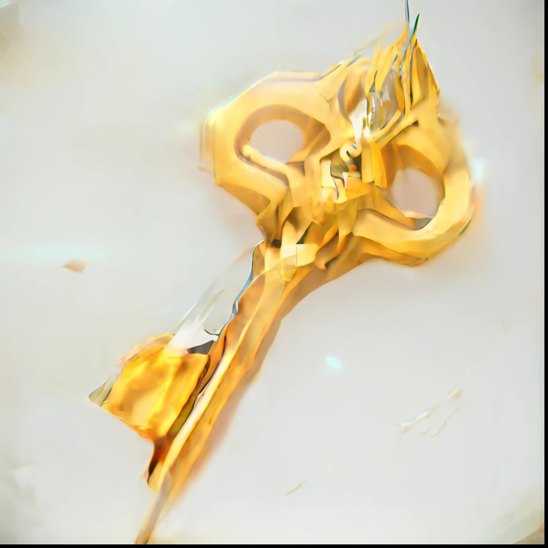 Metal key ,metallic luster,Bright colors,Clear structure,The contour is sharp,3D,k hd,Best quality, Masterpiece, 8K, art stations,the detail, solid color backdrop