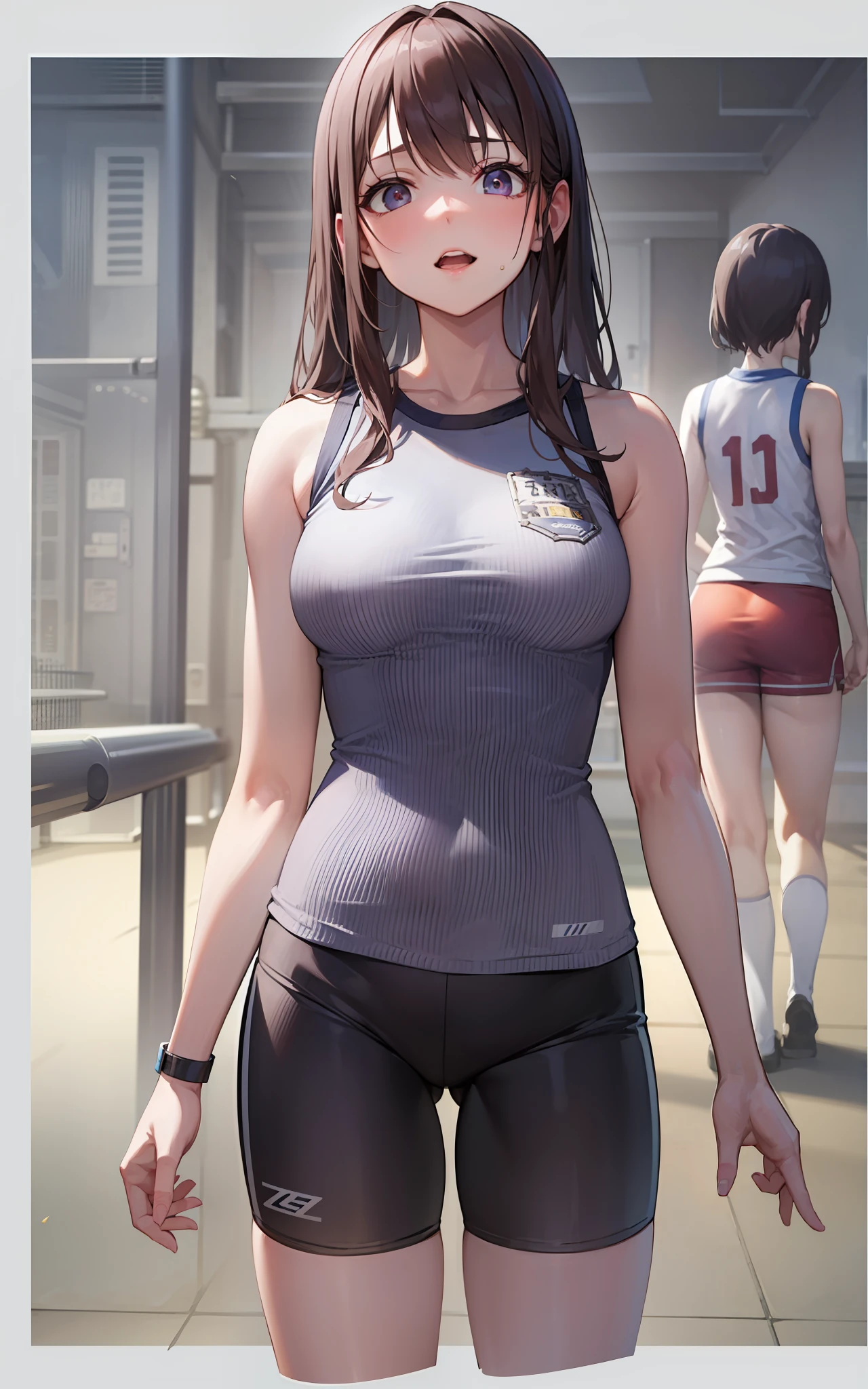 top-quality、hight resolution、detaileds、Track and field、Beautuful Women、Wearing a track and field uniform、astolfo、FGO、