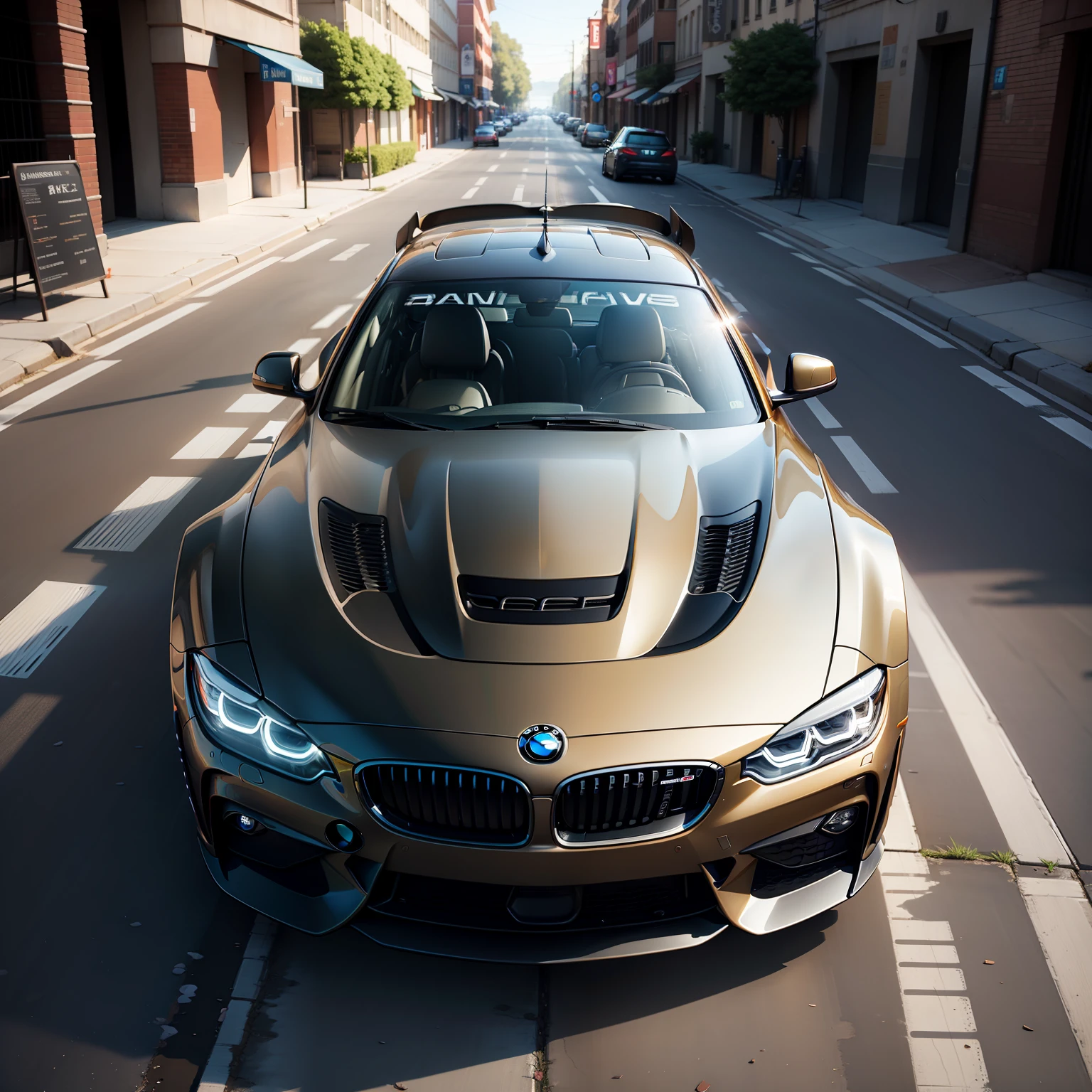 BMW runs,Smooth backlighting,Beautiful lines。 --auto