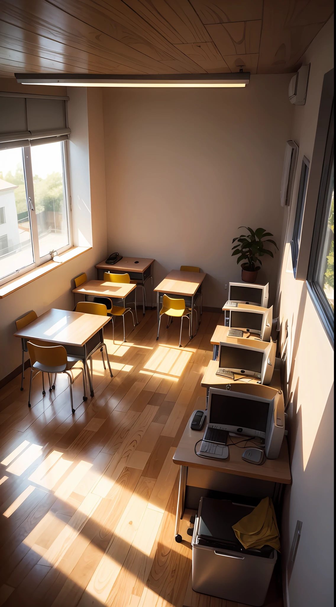 Sunshine desks indoors --auto