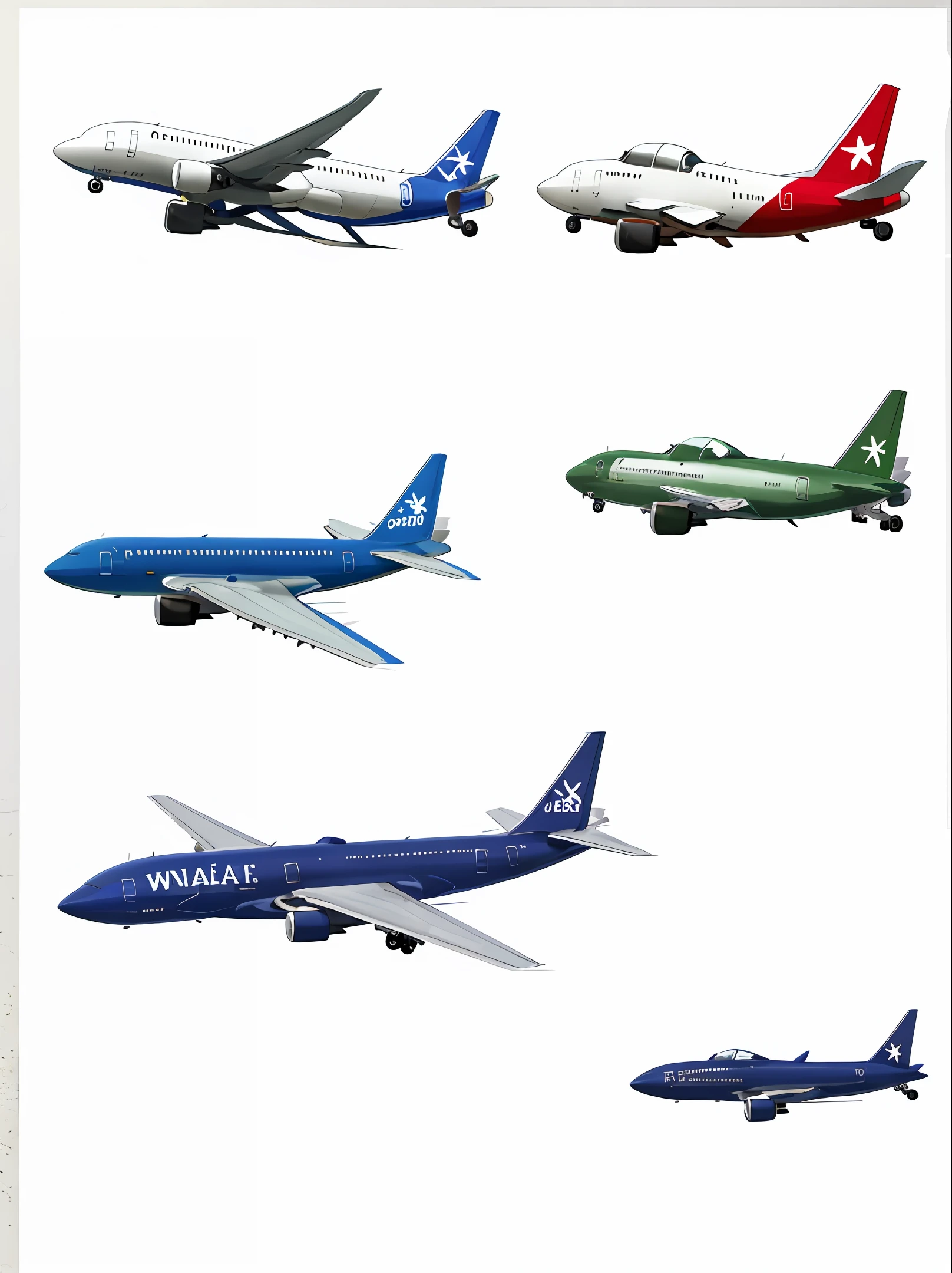 Airplanes and dog-headed people