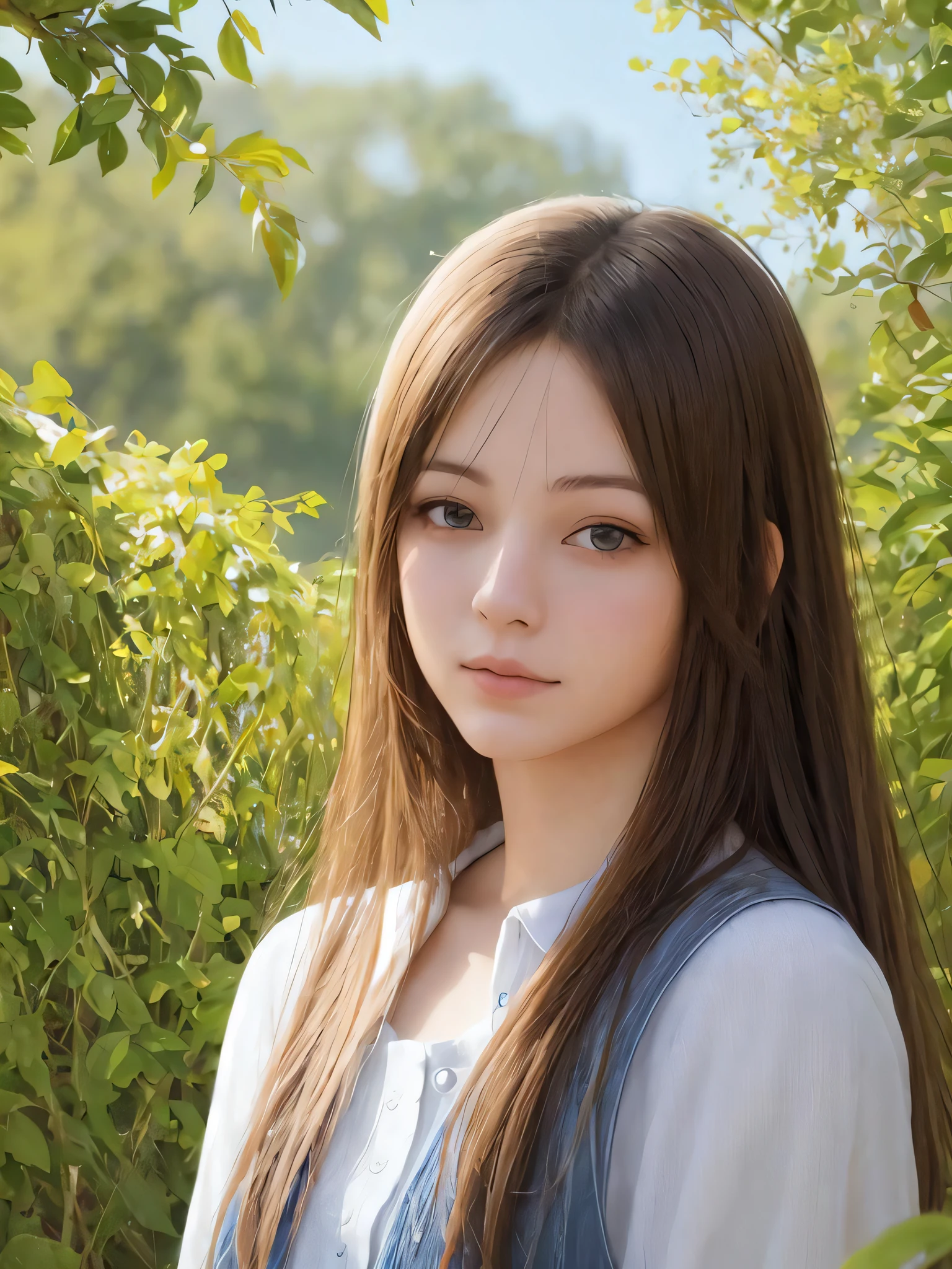 cute girl photo realistic