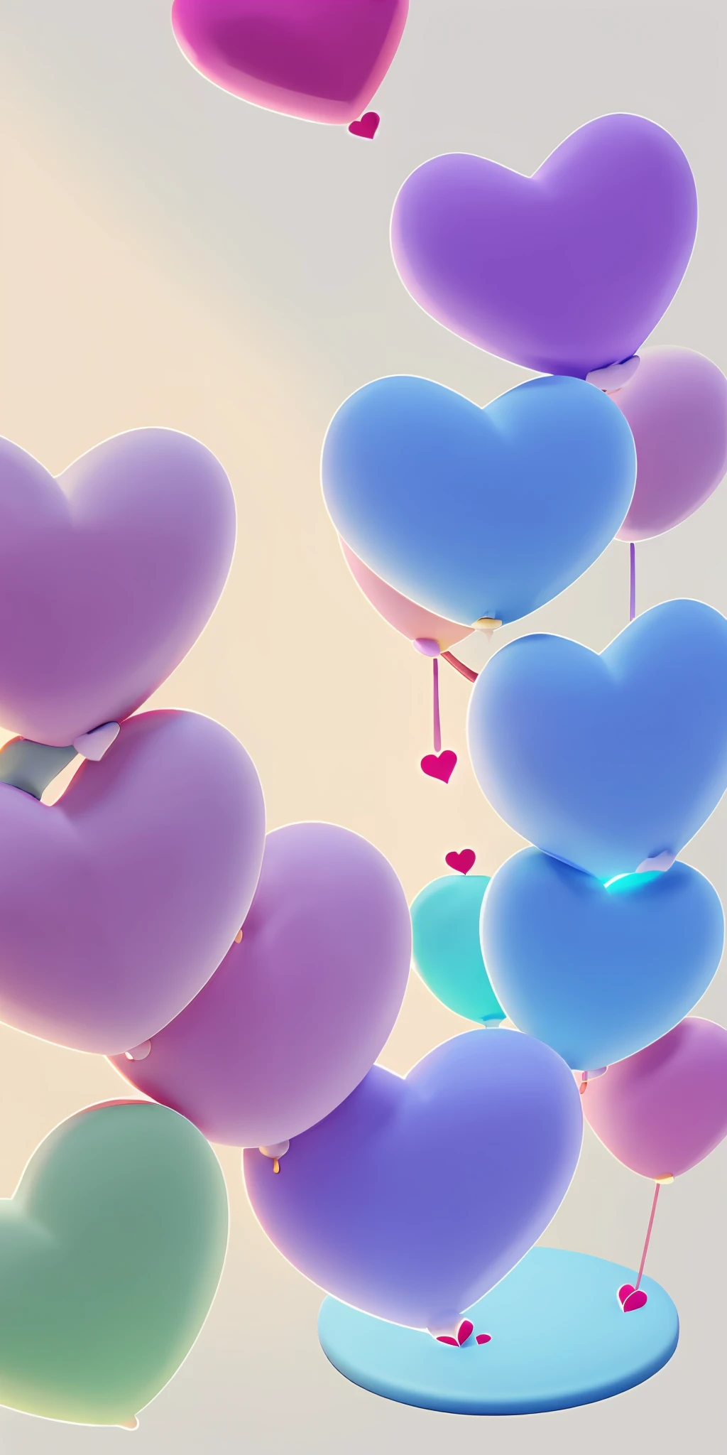 there are many hearts that are flying in the air, days, Happy, Happy!!!, looking happy, she is happy, bright happy atmosphere, happy feeling, in kimono, happy color, Happy mood, happy cozy feelings, he is happy, photography of kurzgesagt, with text, Em segundo plano, In love, a still of a happy
