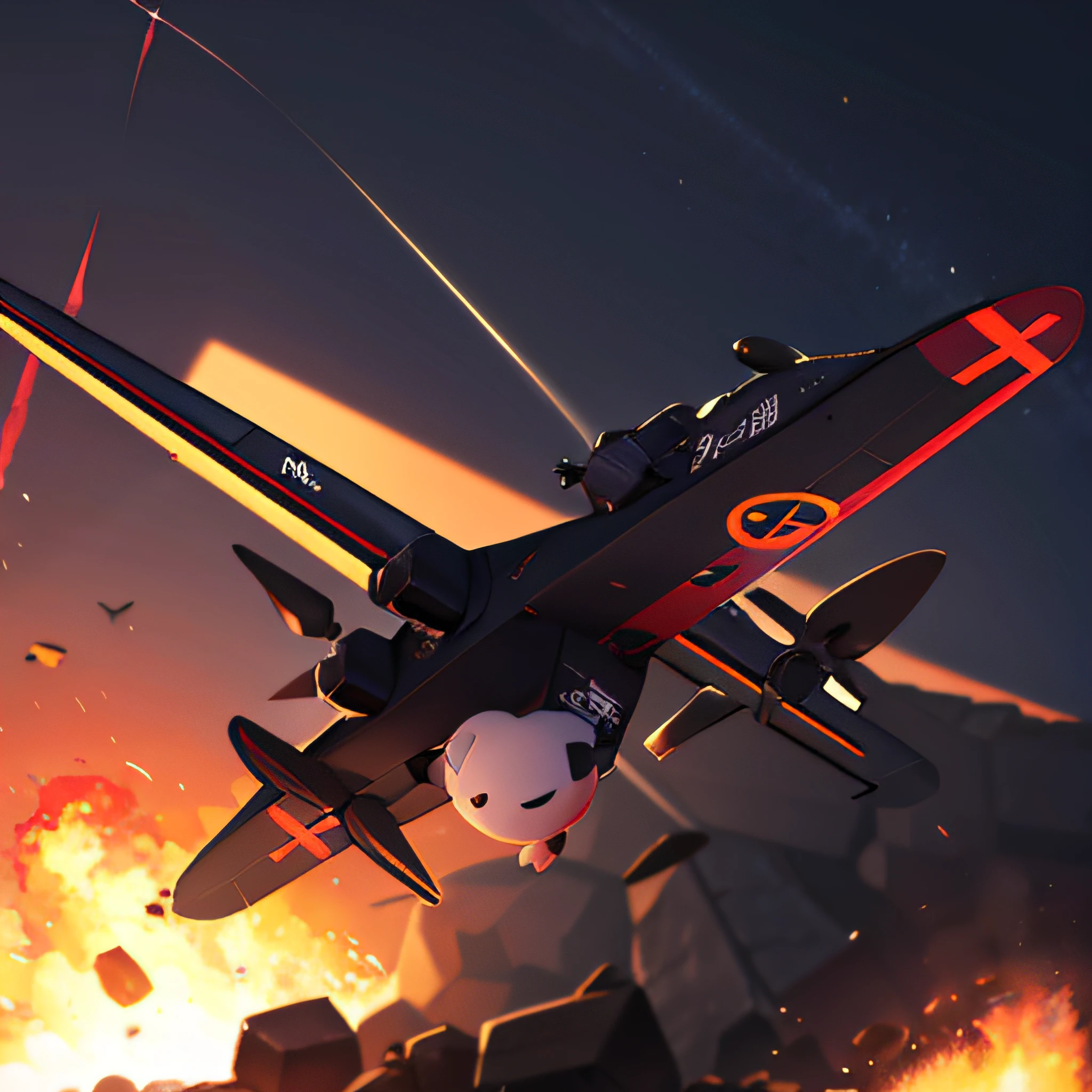 Close-up of a small black bomb on the surface, Aerial images, , uav, Militarism, it has six thrusters in the back, C4 explosives, rendered, v tuber, 1/320, Darpa, Science - Fi, scientific fiction, Journalistic photography, Kamen Anef, droid、Animal-type bomb、２D-Games、valorant、Animal face bomb、Manmaru、Airplane Bomb Animals --auto