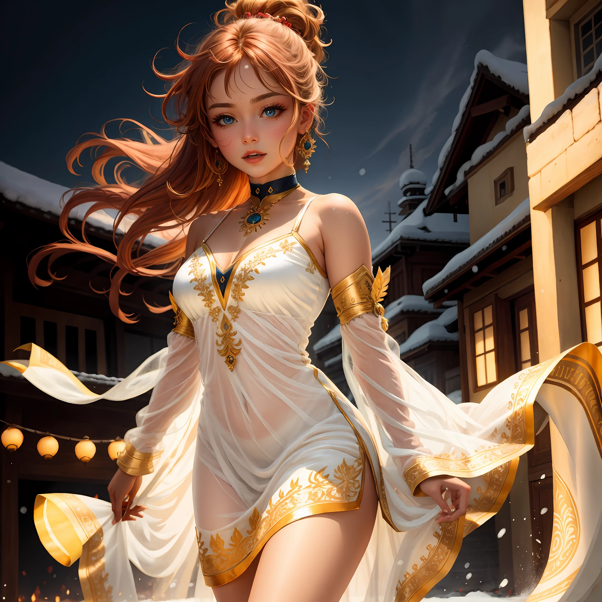Snow Lady White Silk
