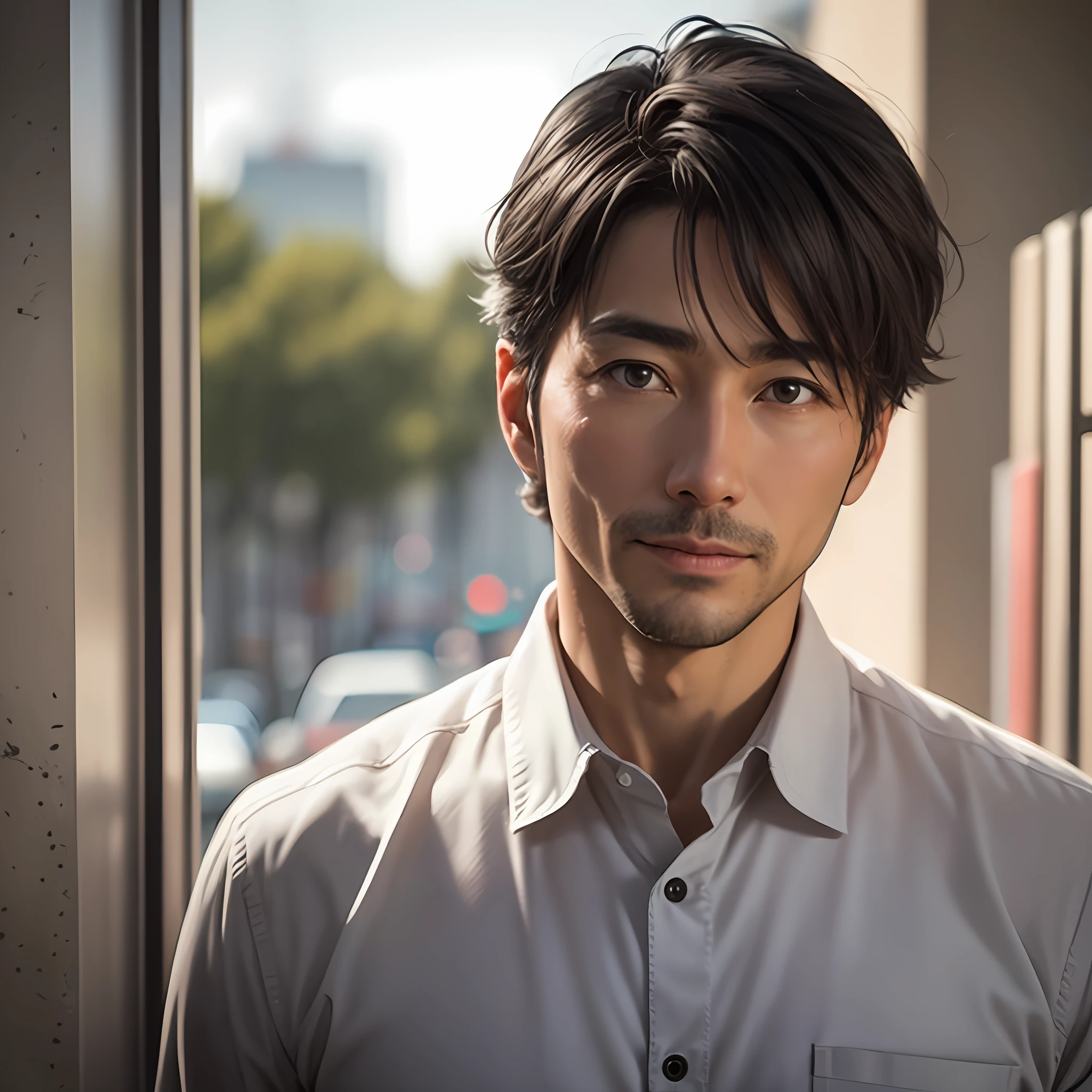 40 years old executive man white short gray dark hair --auto --s2