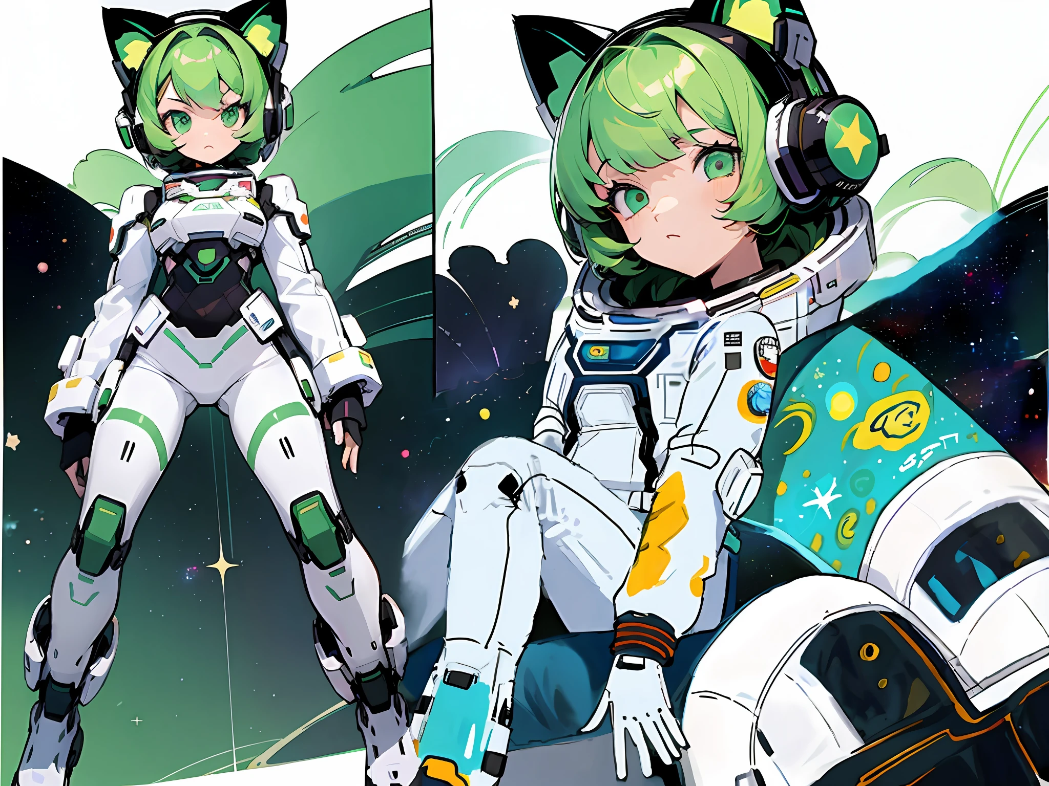 Decorated spacesuit