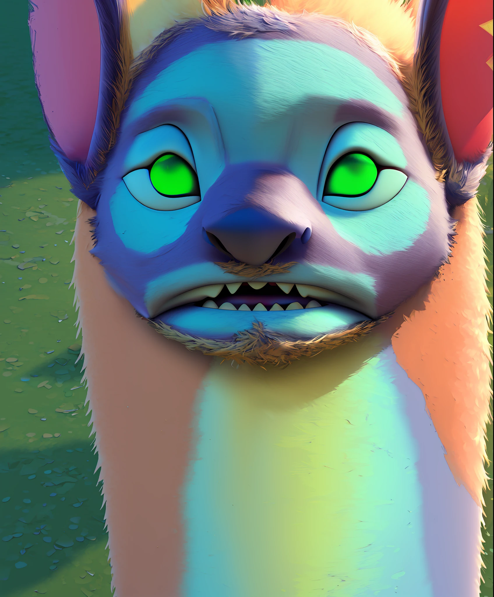 3d render, hq, stitchdisney, cute, chibi, solo, biped   (alien:1.3),high res, (detailed realistic image:1.4), (detailed eyes, beautiful expressive eyes, green eyes:1.2), impasto impressionism, insane details, soft, (hyper realistic fur:1.3), (detailed fur:1.2), (fur covered body:1.2), (male:1), (canine features:0.5), (expressive face, detailed face:1.3), (realistic:1.3), (photorealistic, photo-realistic:1.2), full color, (3d:1), (highly detailed:1.2), masterpiece, 8k uhd, cinematic lighting, (full-length portrait:1.3), (slightly chubby:0.8), blue fur, markings